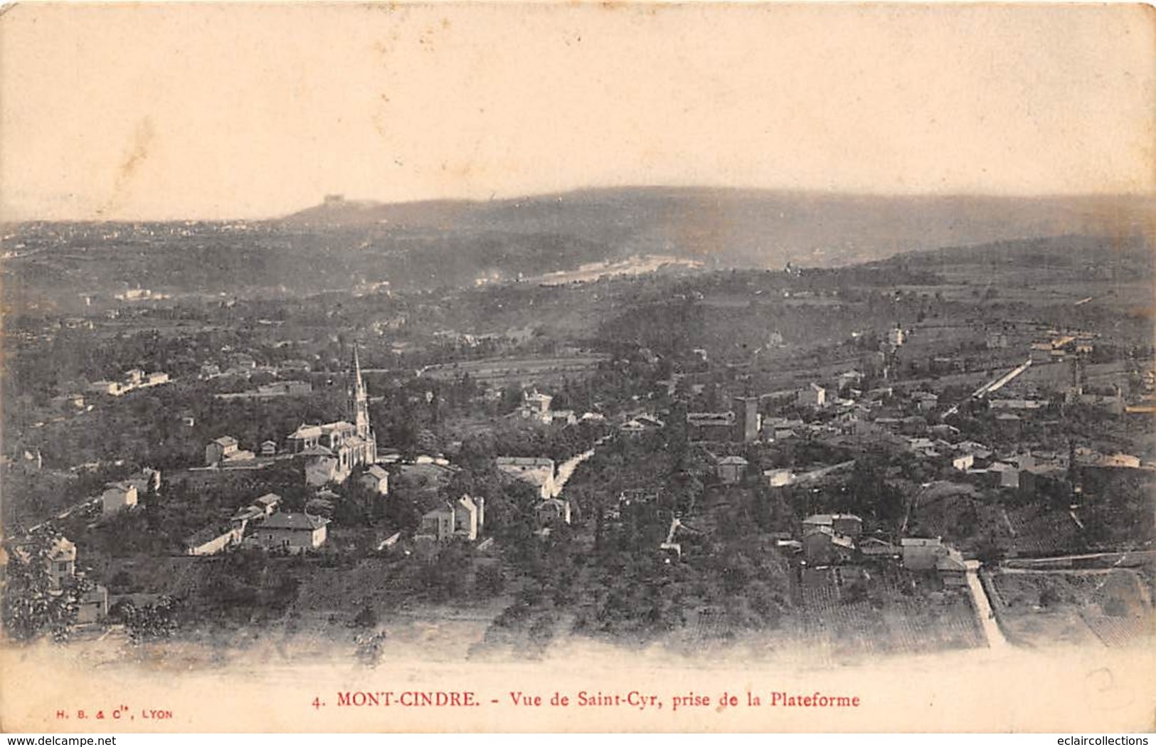 St Cyr Au Mont D'Or       69   Mont Cindre     Vue De Saint Cyr  Prise De La Plateforme      (voir Scan) - Other & Unclassified