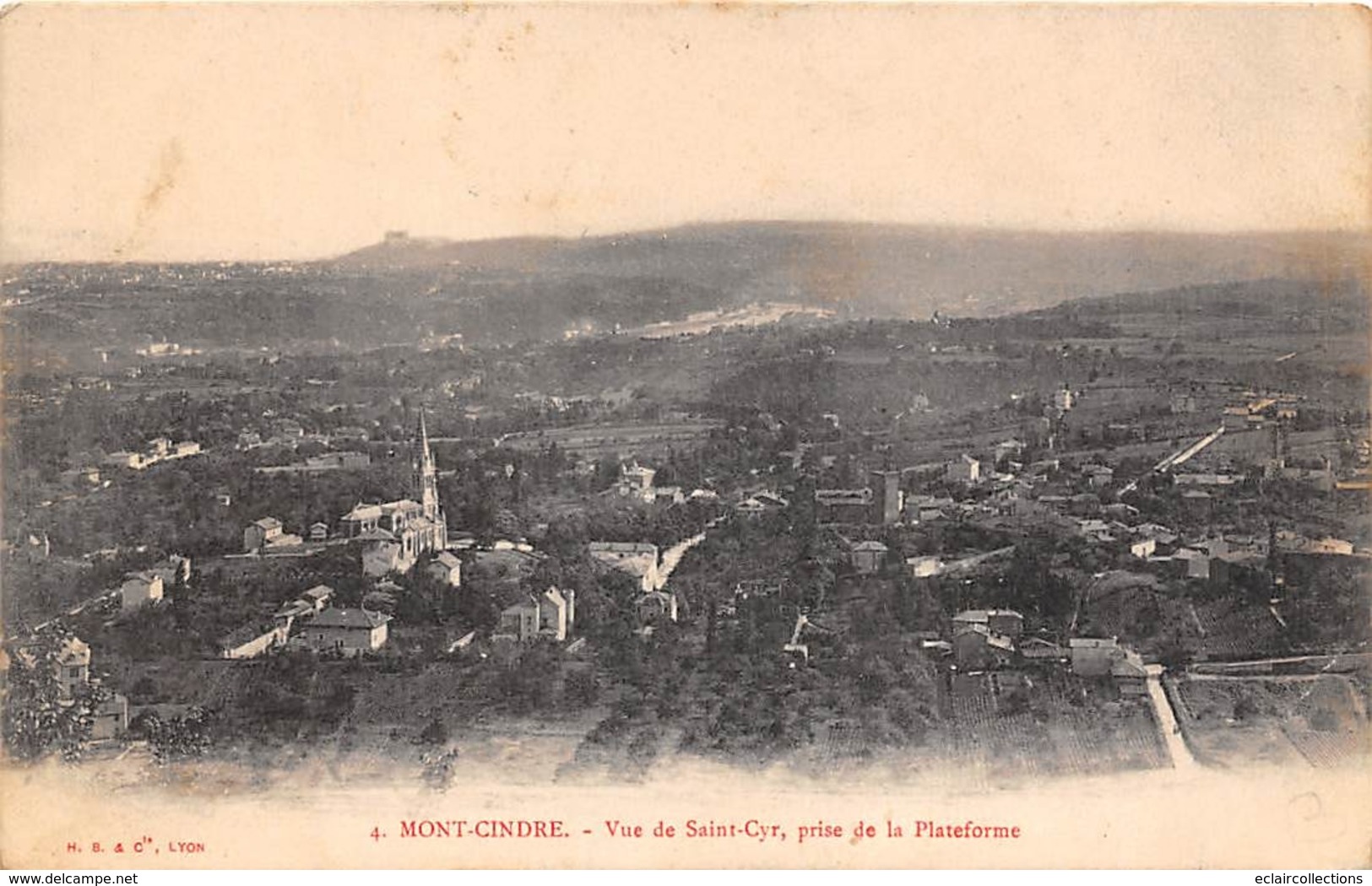 St Cyr Au Mont D'Or       69   Mont Cindre     Vue De Saint Cyr  Prise De La Plateforme      (voir Scan) - Sonstige & Ohne Zuordnung