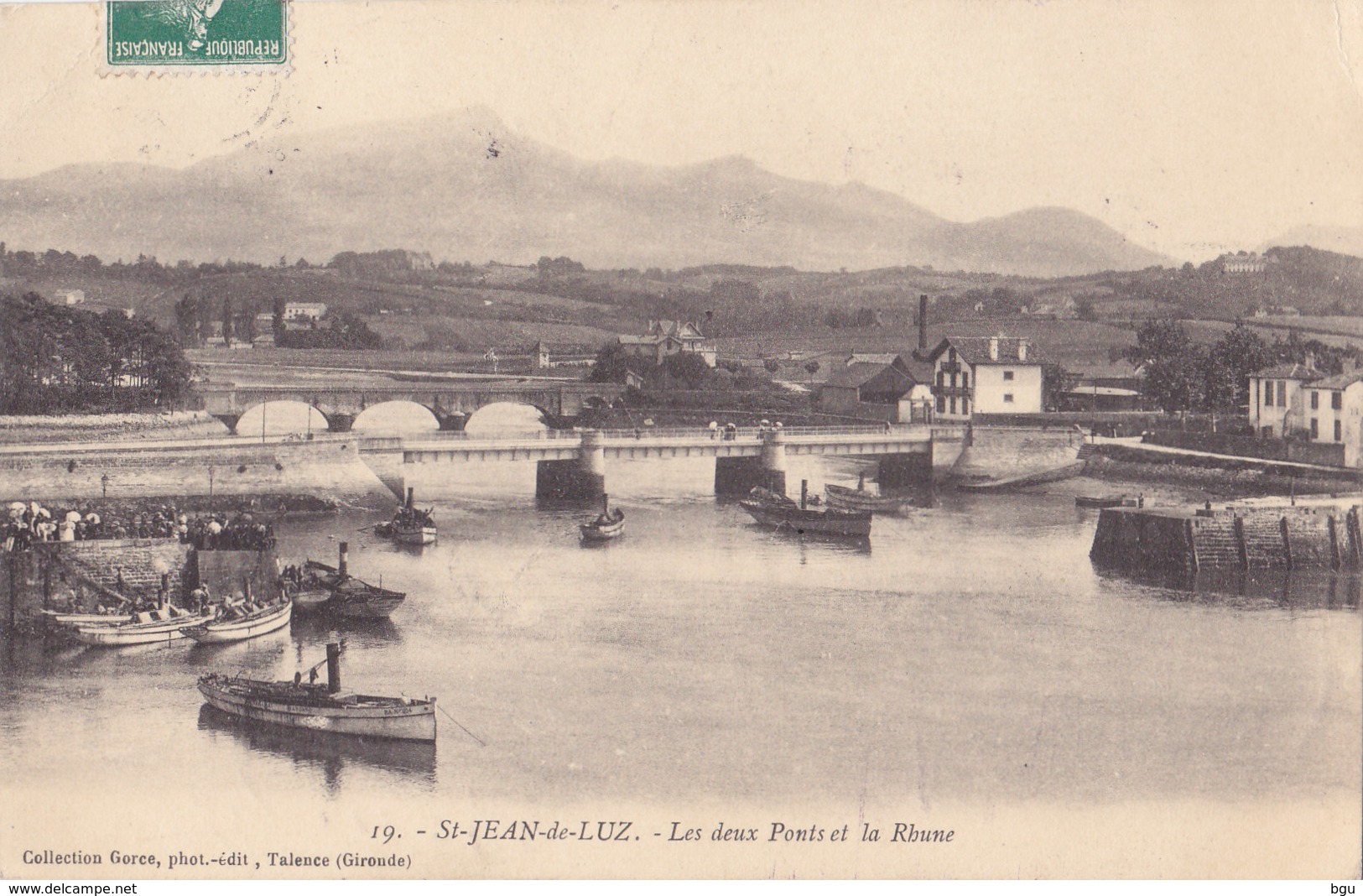 Saint Jean De Luz (64) - Les Deux Ponts Et La Rhune - Saint Jean De Luz