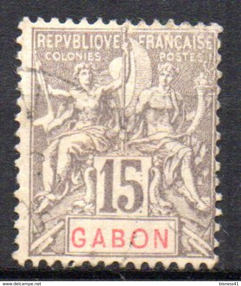 Col17  Colonie Gabon  N° 21 Oblitéré Cote  10,00€ - Oblitérés