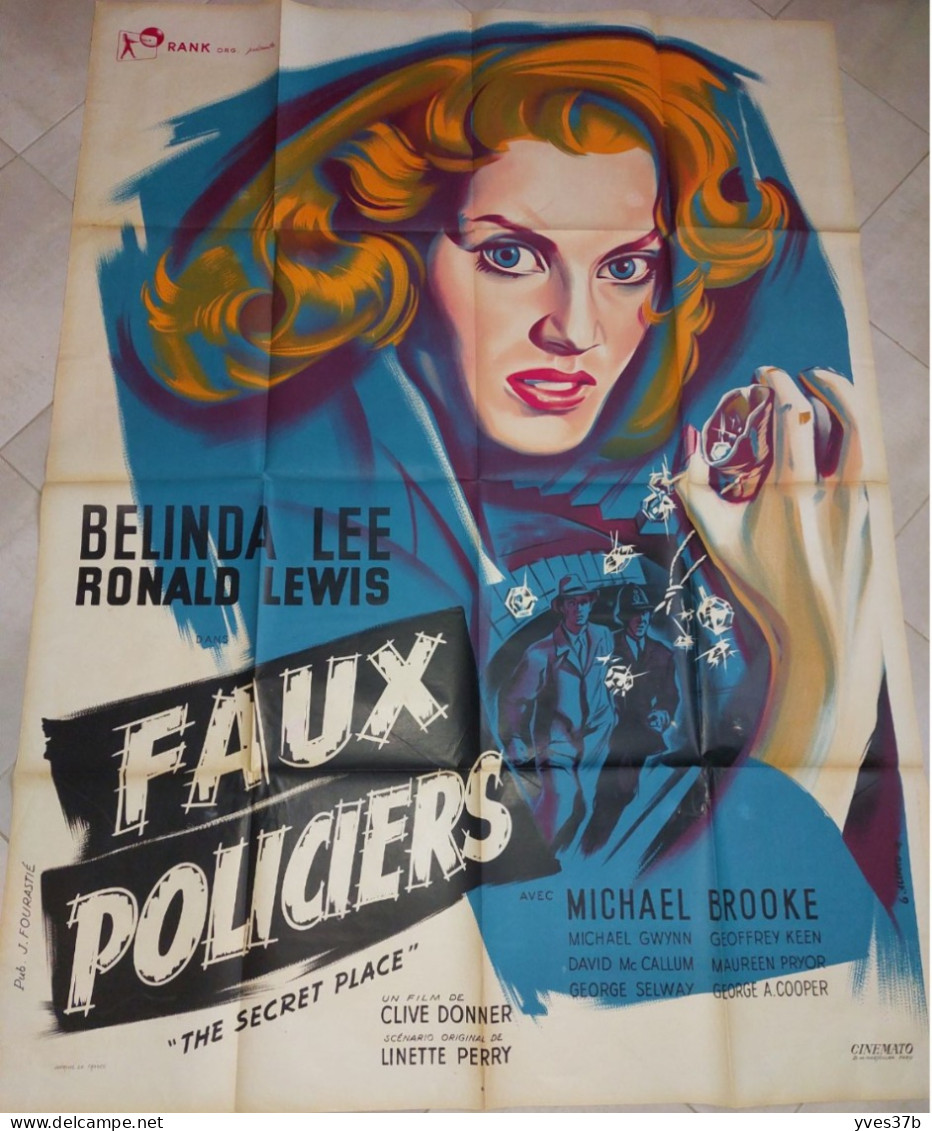 "Faux Policiers" B. Lee, R. Lewis...1957 - Affiche 120x160 - TTB - Plakate & Poster