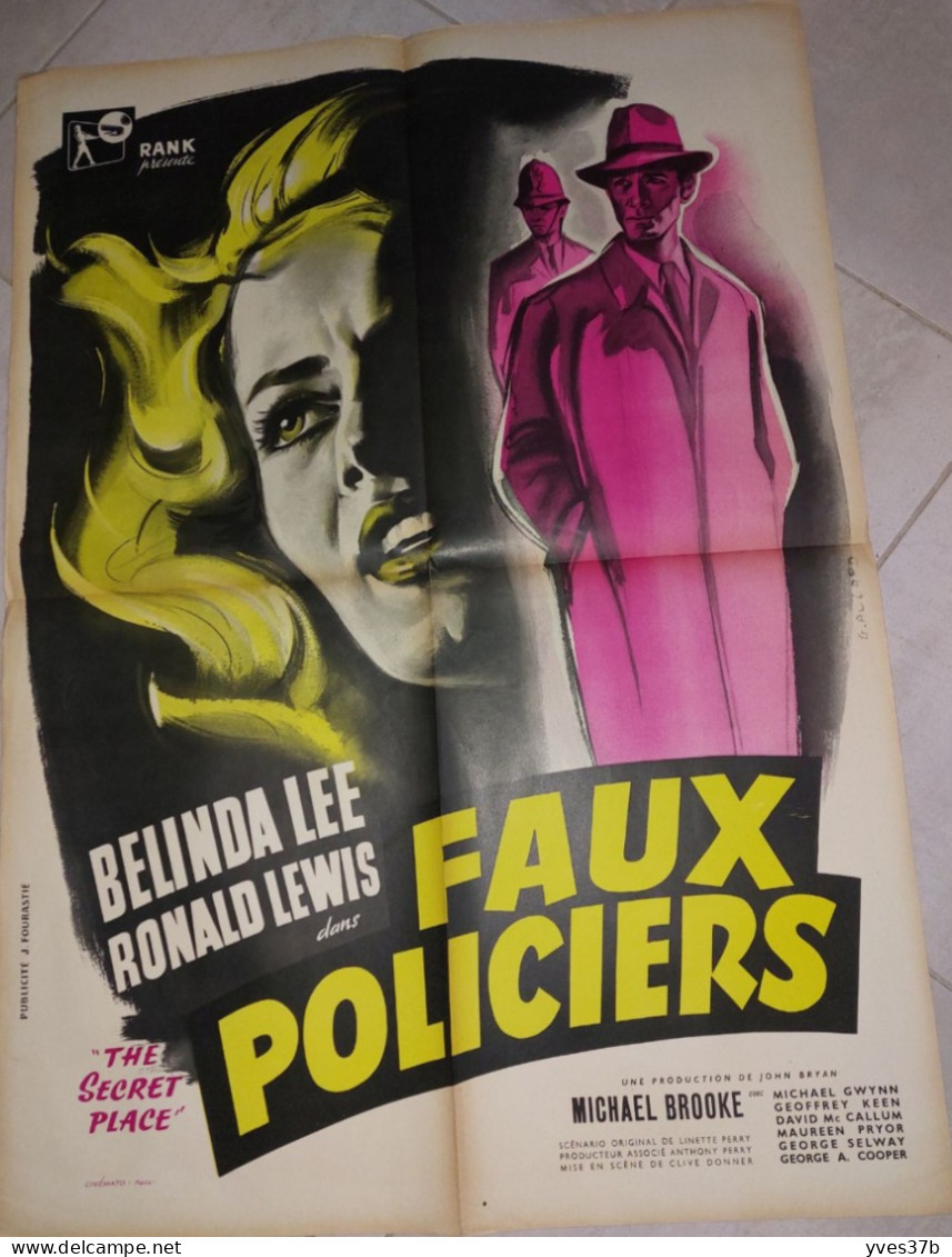 "Faux Policiers" B. Lee, R. Lewis...1957 - Affiche 60x80 - TTB - Affiches & Posters