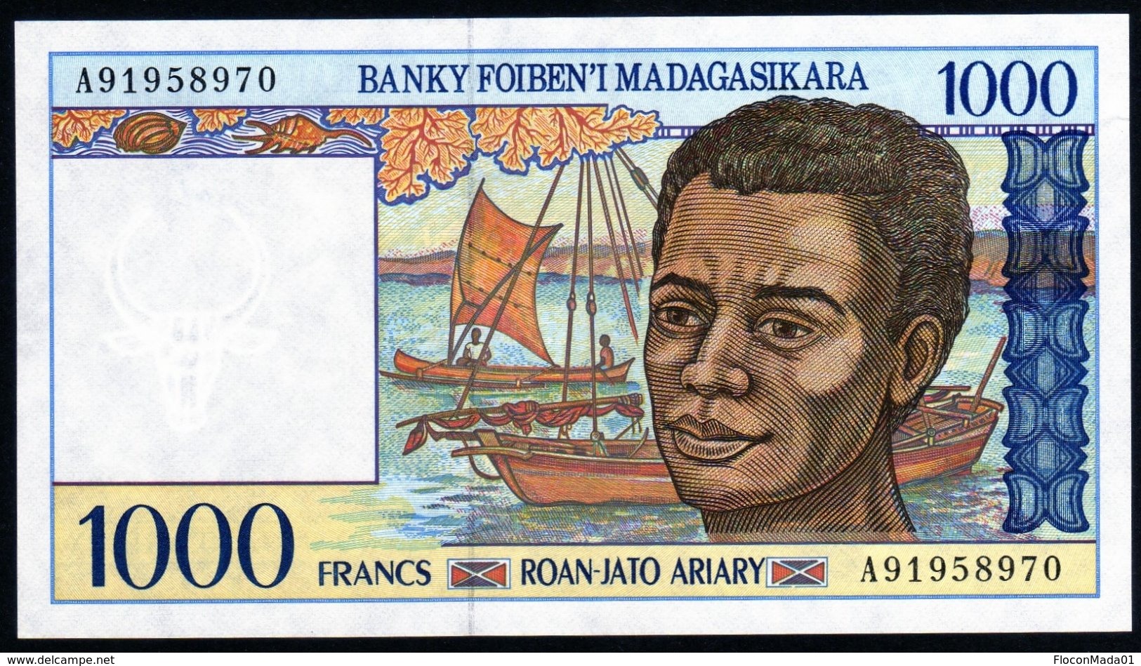 Madagascar 1998 1000 Francs   UNC  Neuf  Parfait - Madagaskar