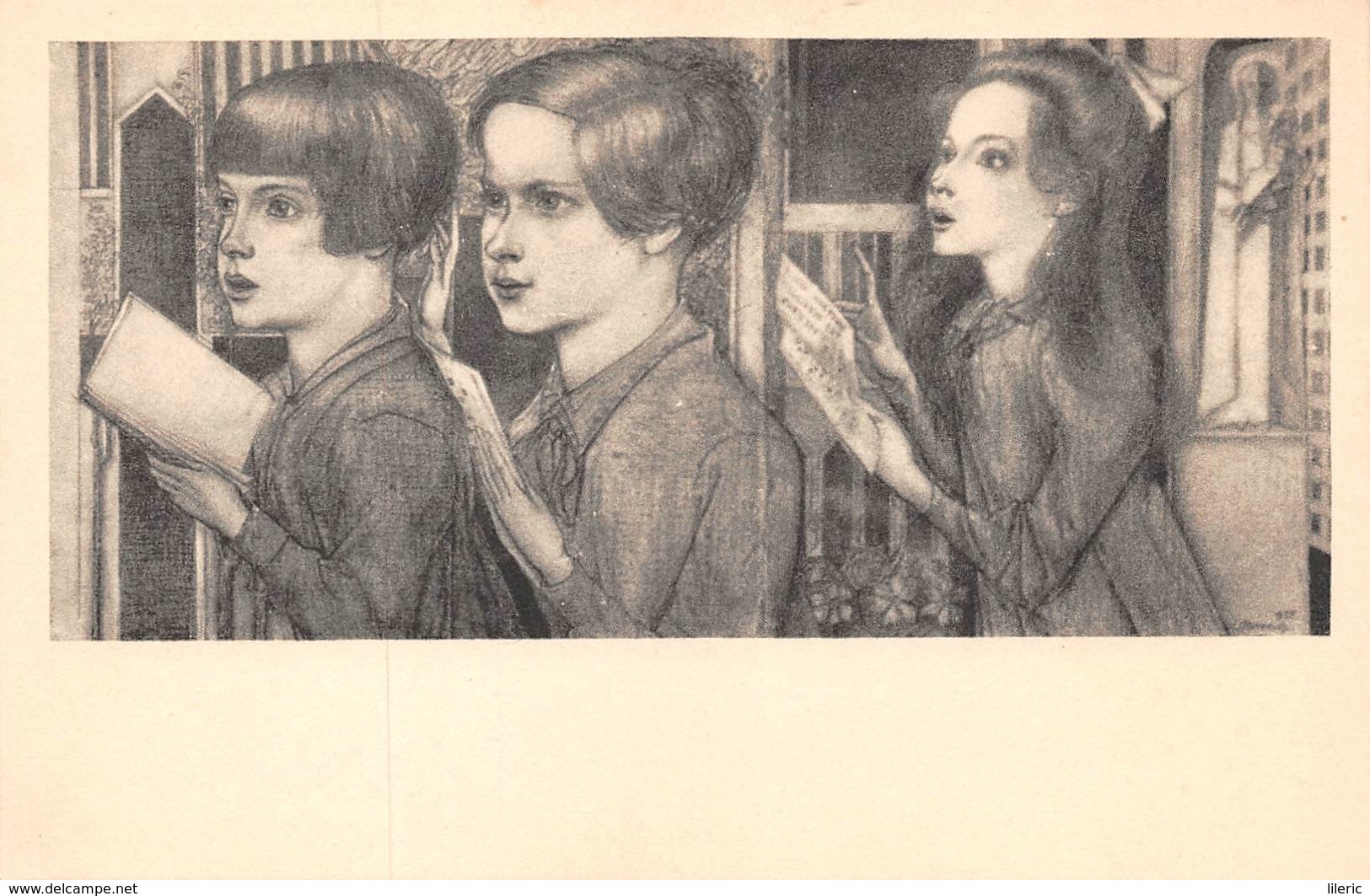 ART NOUVEAU // 15 OUDE BRIEFKAARTEN NAAR JAN TOOROP'S LAATSTE WERKEN - - Pittura & Quadri