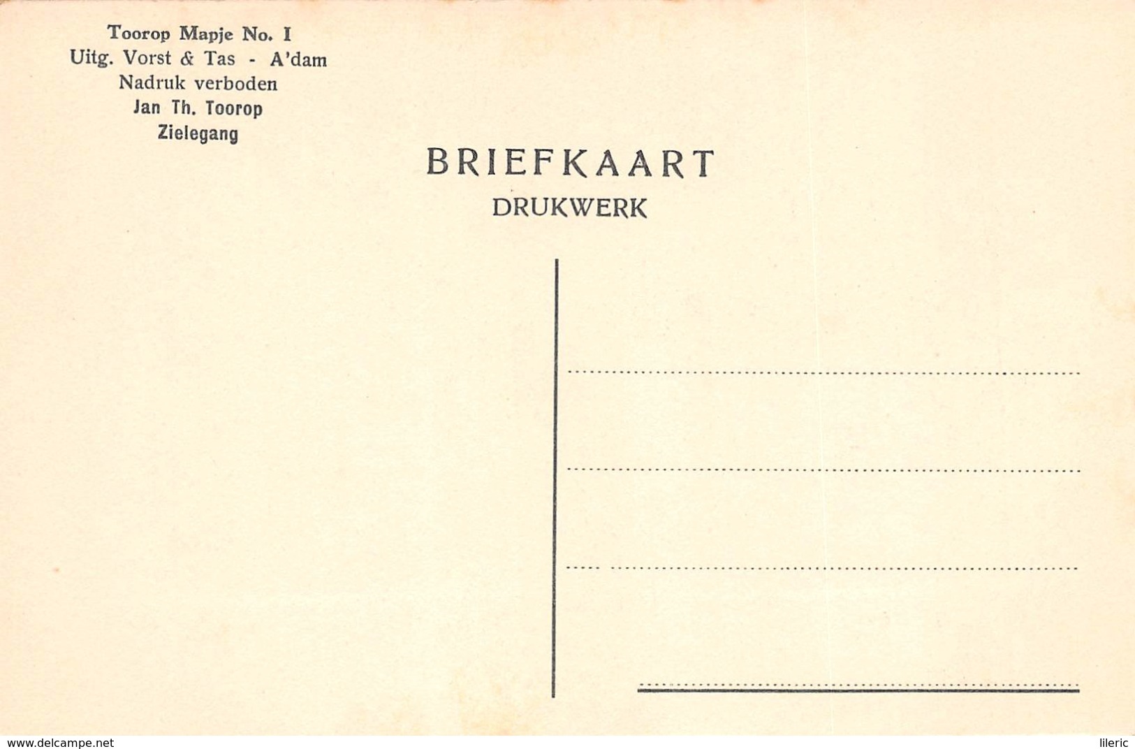 ART NOUVEAU // 15 OUDE BRIEFKAARTEN NAAR JAN TOOROP'S LAATSTE WERKEN -