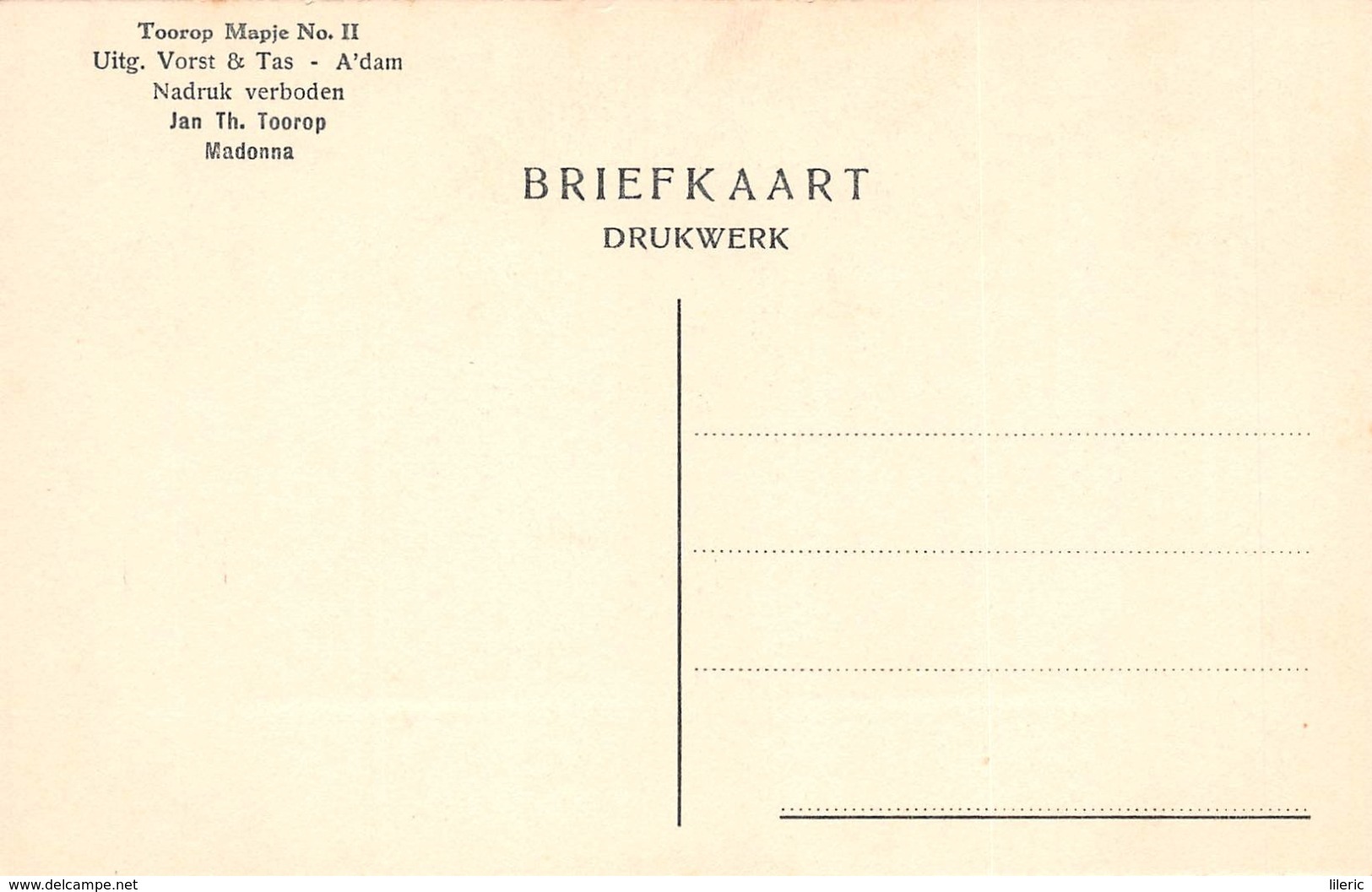 ART NOUVEAU // 15 OUDE BRIEFKAARTEN NAAR JAN TOOROP'S LAATSTE WERKEN -