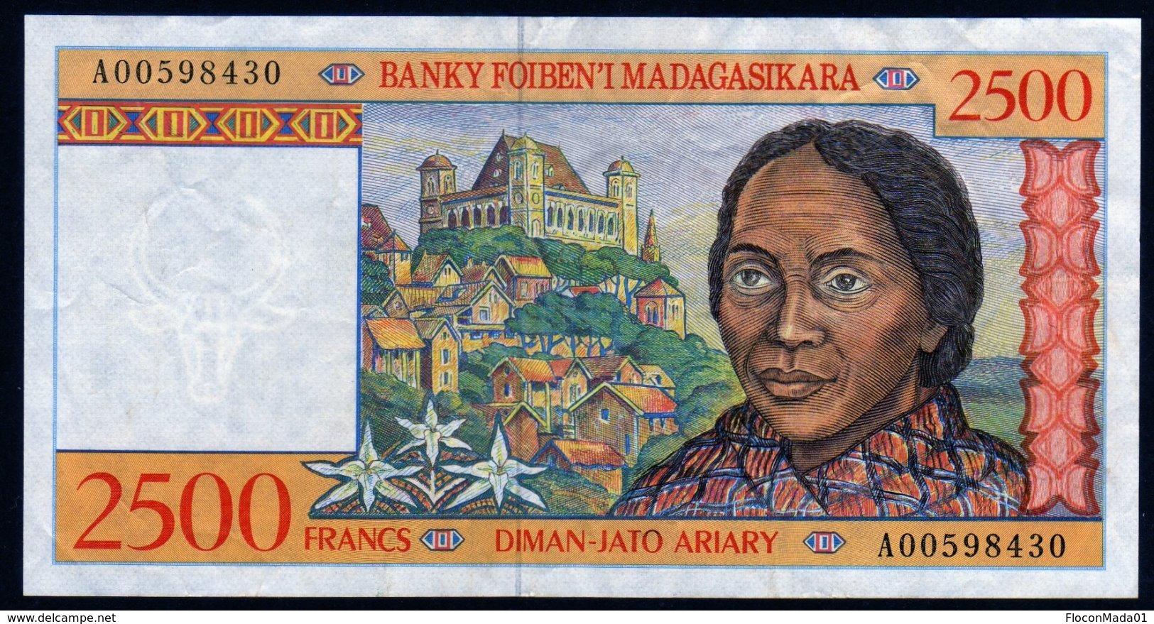 Madagascar 1998 2500 Francs   AU   Voir Explications   Billet Rare En L'état - Madagascar