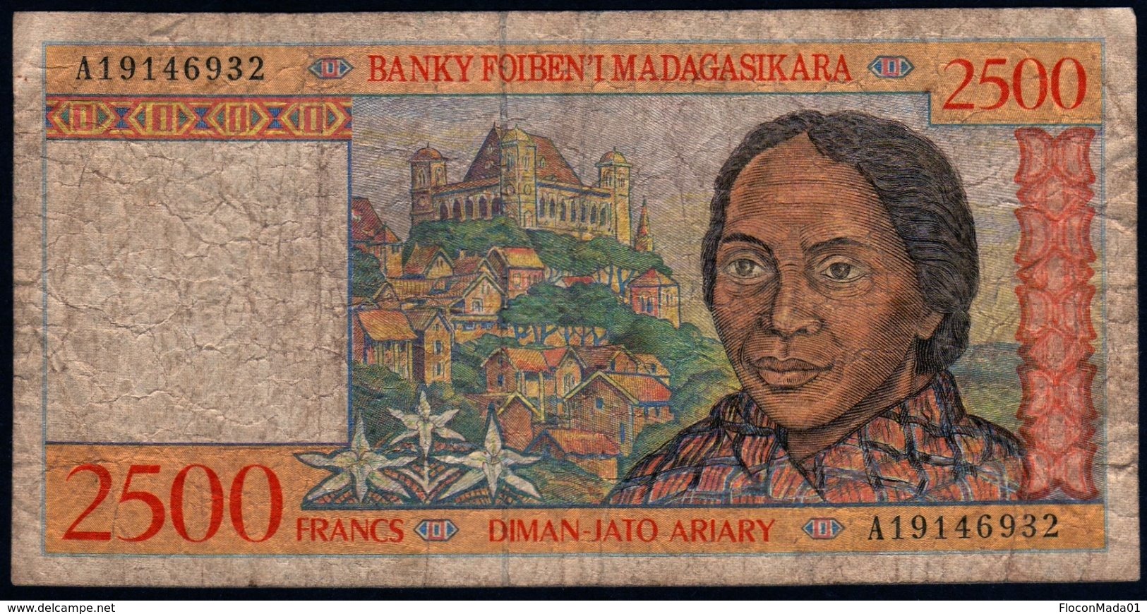 Madagascar 1998 2500 Francs  VG   Voir Explications - Madagascar