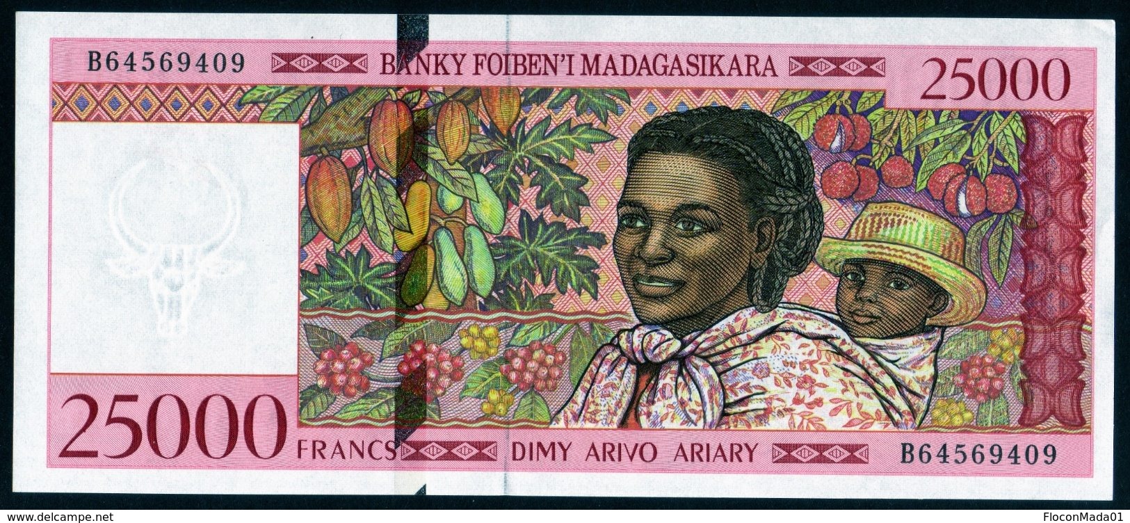 Madagascar 1998 25000 Francs  UNC   Neuf  Parfait - Madagaskar