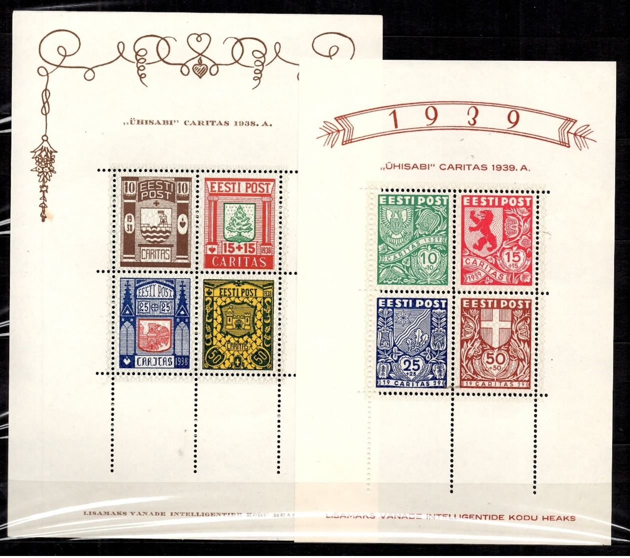 Estonie Blocs-feuillets YT N° 1 Et N° 3 Neufs ** MNH. TB. A Saisir! - Estland