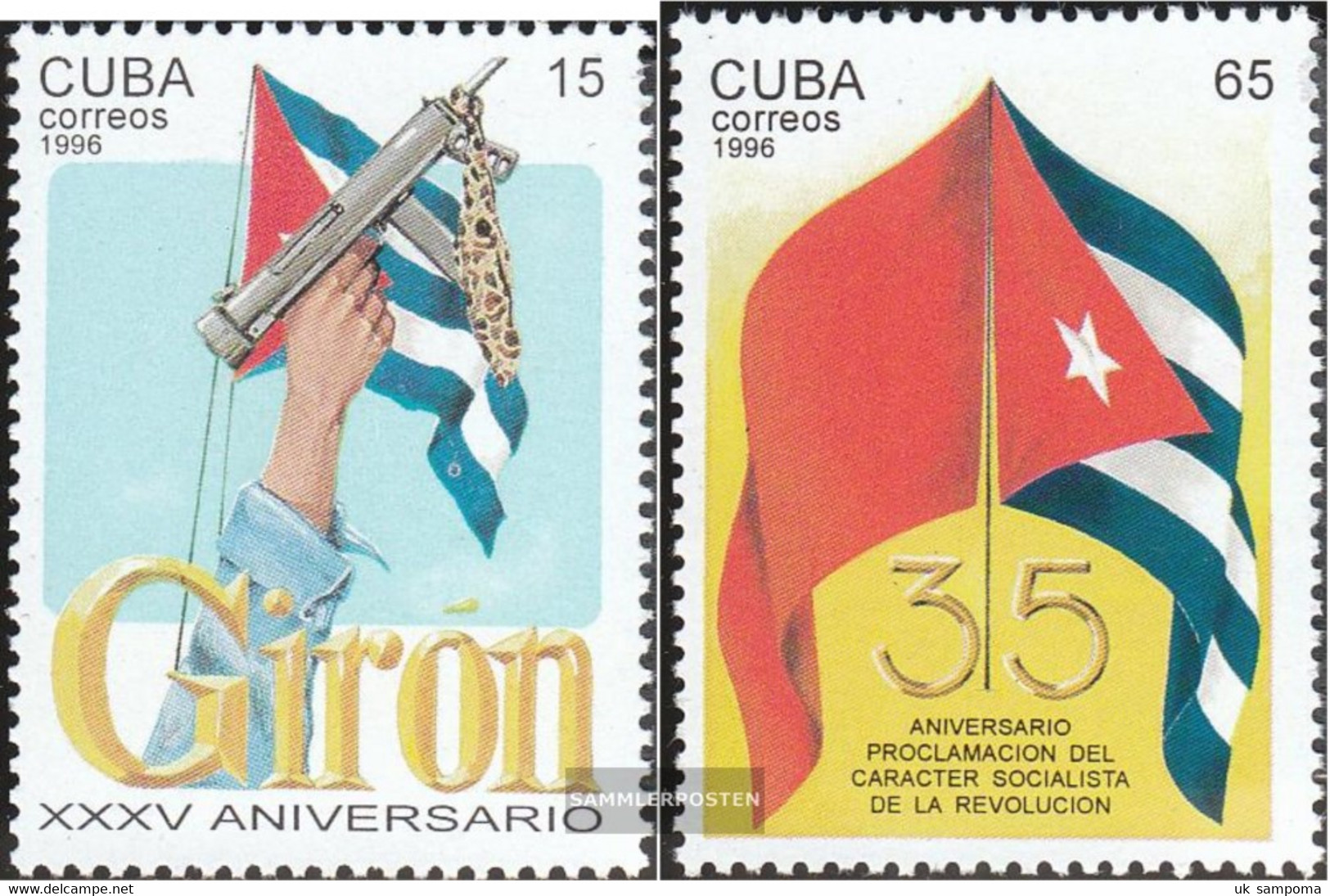 Cuba 3918-3919 (complete Issue) Unmounted Mint / Never Hinged 1996 Revolution - Nuovi