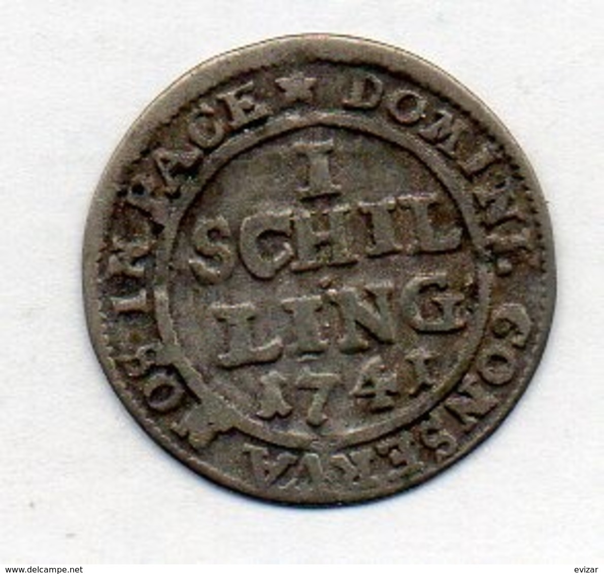 Suisse Canton ZURICH, 1 Schilling, Billon, 1741, KM #148 - Otros & Sin Clasificación