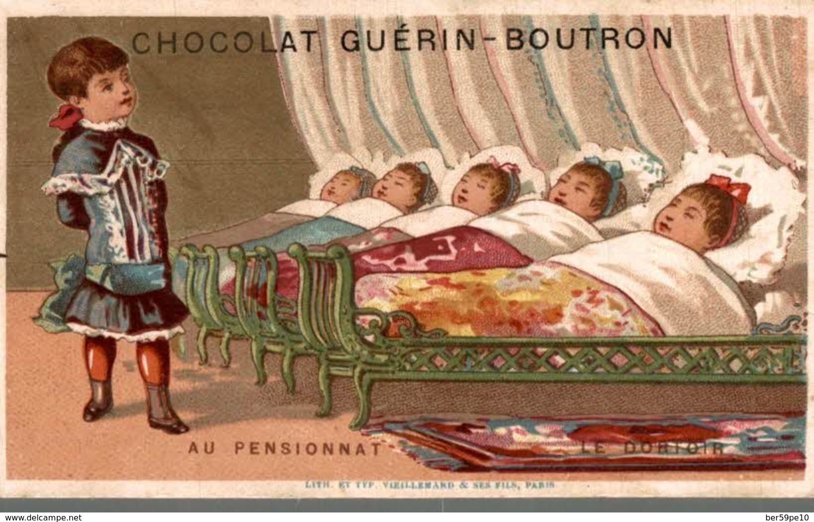 CHROMO CHOCOLAT GUERIN-BOUTRON  AU PENSIONNAT - Guerin Boutron