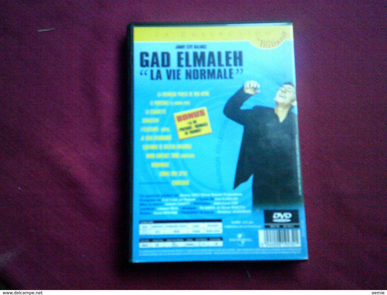 GAD ELMALEH   ° LA VIE NORMALE  DVD DURE 2 HEURES ENVIRON - Collections, Lots & Séries