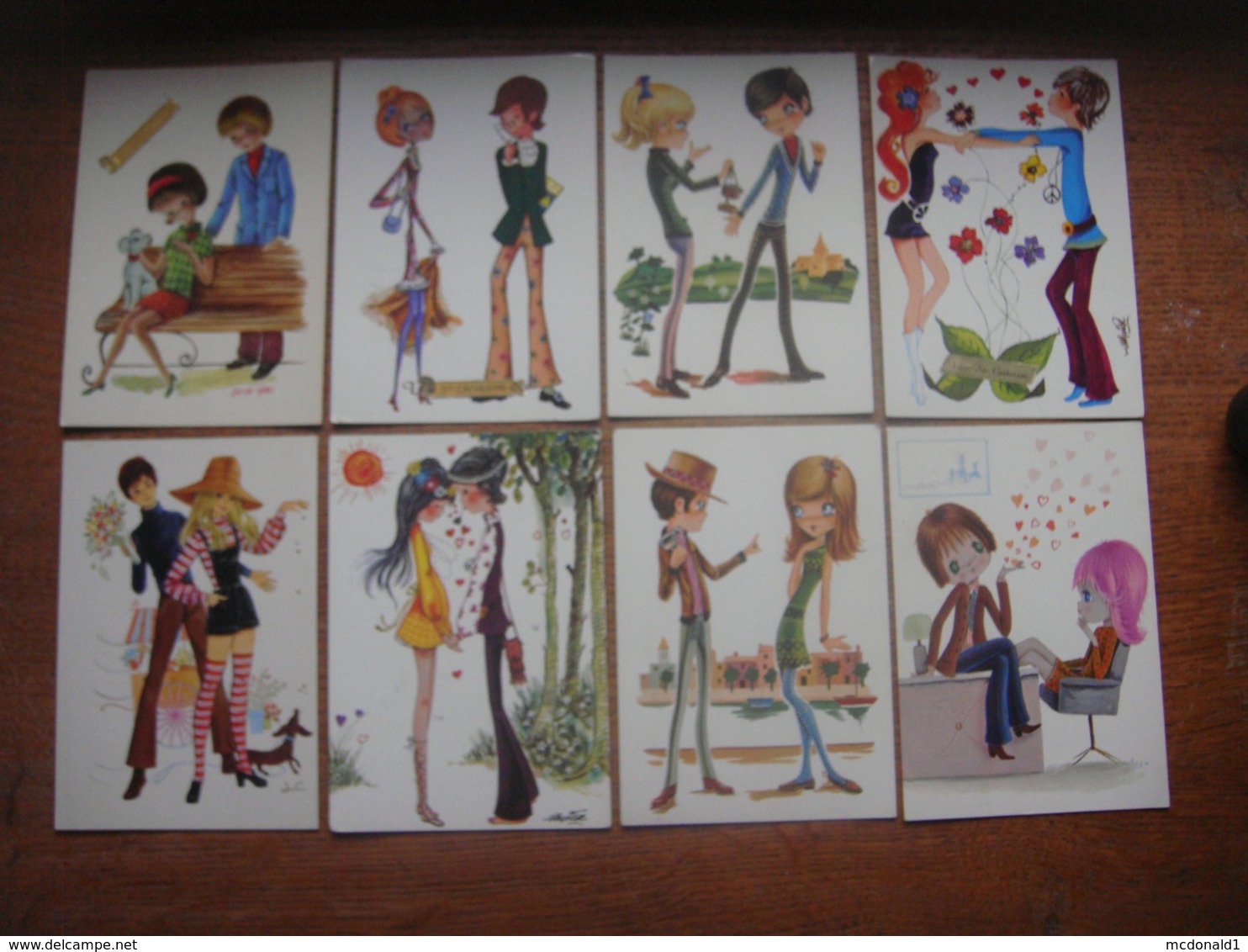 Lot De 28 Jolies Cartes ( Années 70 ) COUPLE - Femme Fille - Fête Sainte Catherine ( Spécial - à Voir ) Koppel Mesjes - Couples