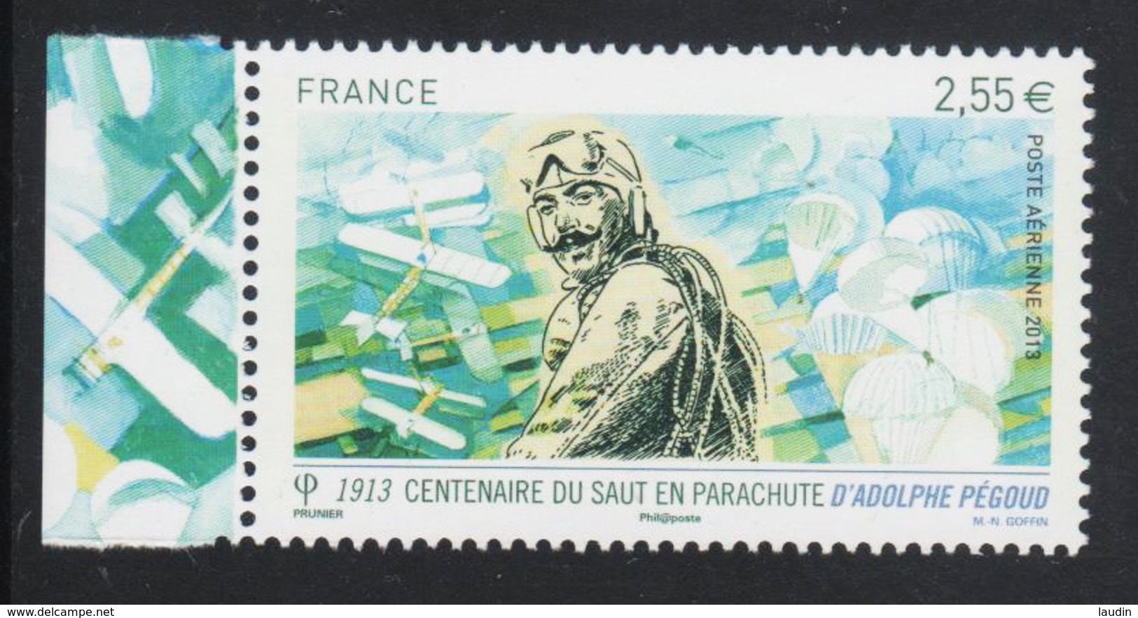 Poste Aérienne N° 76 A , Adolphe Pégoud , Provenant De La Feuille De 10 Timbres , Port Gratuit - 1960-.... Neufs