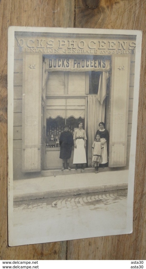 Carte Photo DOCKS PHOCEENS Au 42 Rue Saint Vincent (Rue Roger Brun)   ……… NA-3379 - Non Classés