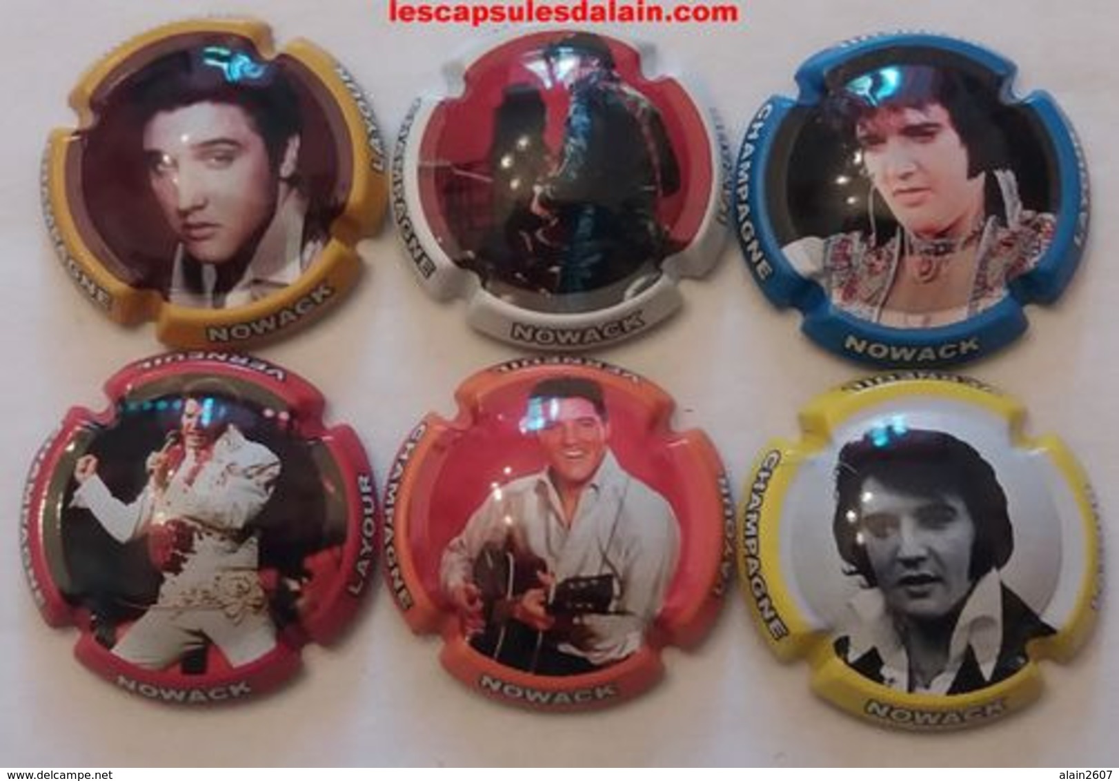 6 BELLES CAPSULES CHAMPAGNE NOWACK LAYOUR ELVIS PRESLEY NEWS - Collections