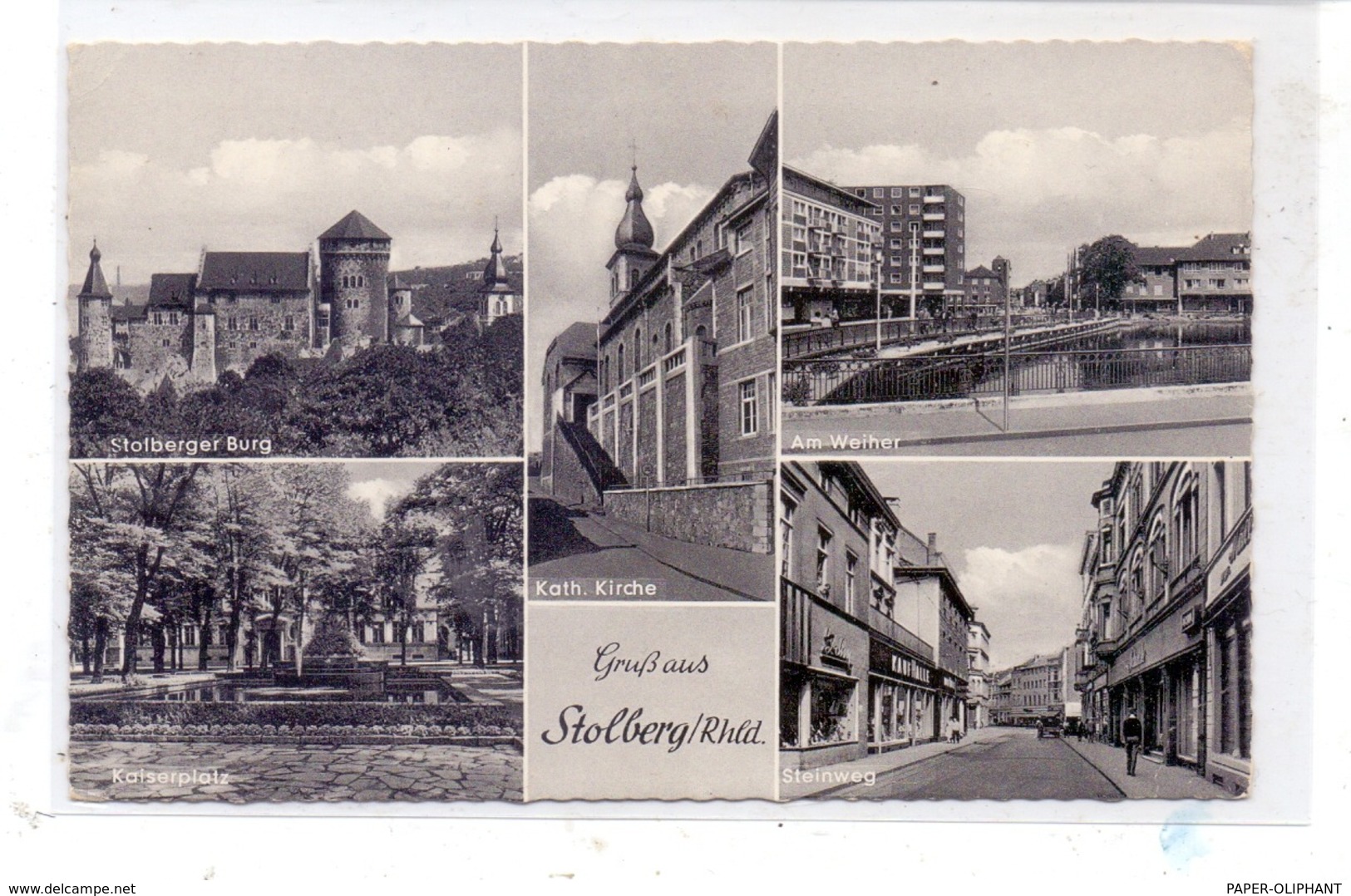 5190 STOLBERG, Steinweg, Kath. Kirche, Kaiserplatz, Am Weiher... - Stolberg