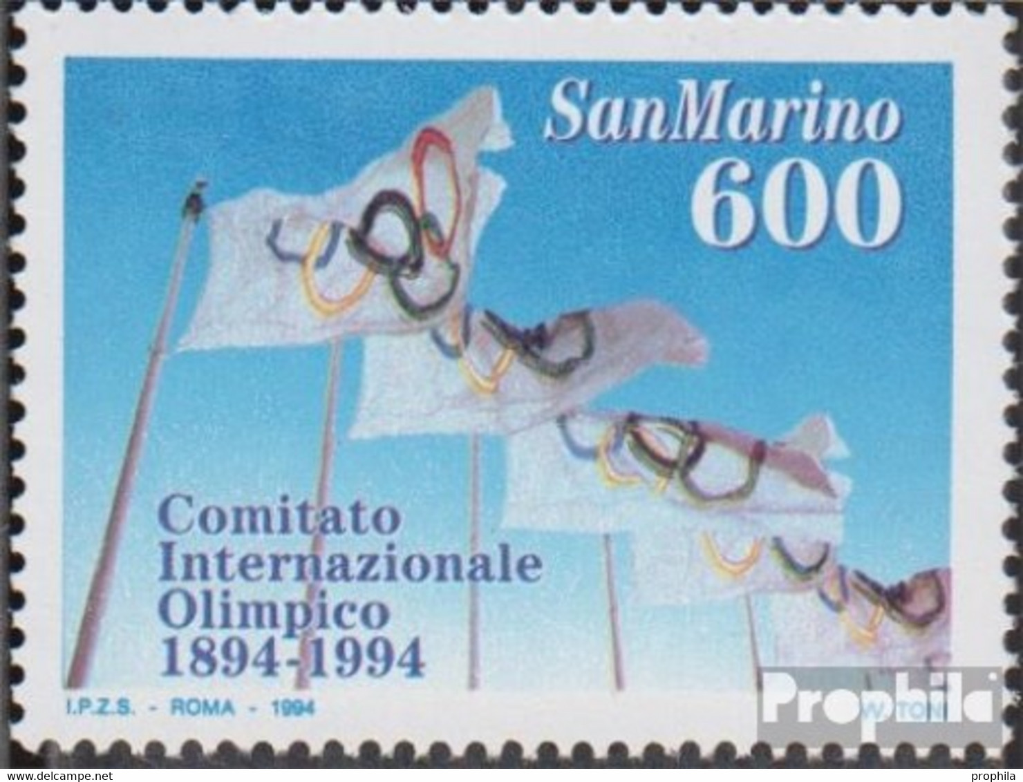 San Marino 1568 (kompl.Ausg.) Postfrisch 1994 100Jahre IOC - Unused Stamps