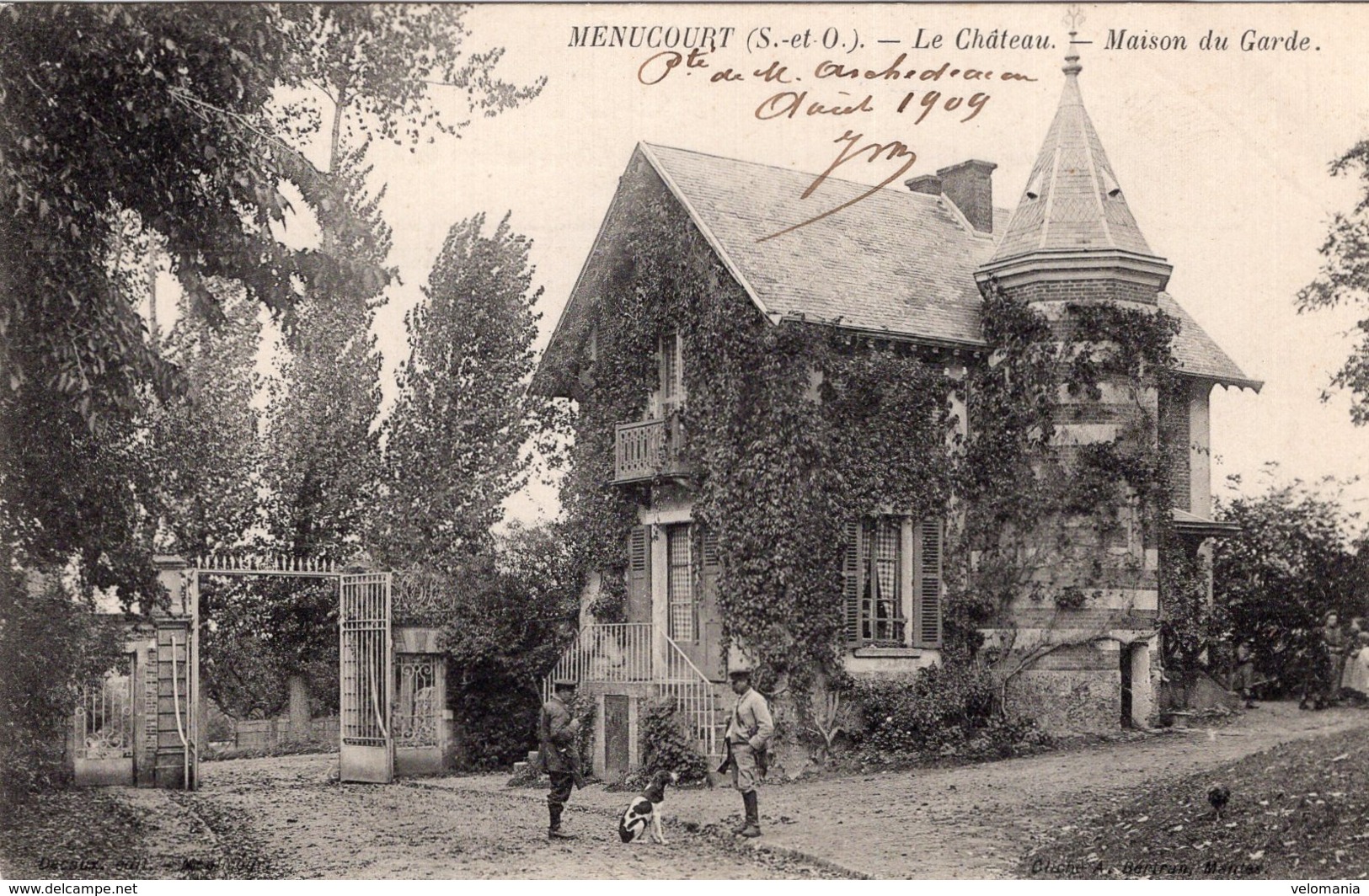 S3140 Cpa 95 Menucourt -  Le Château, Maison Du Garde - Menucourt