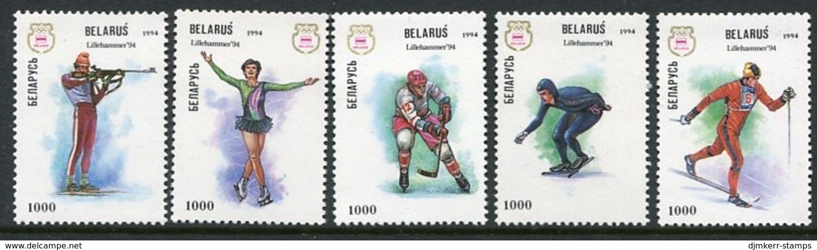 BELARUS 1994 Winter Olympics, Lillehammer  MNH / **.  Michel 64-68 - Wit-Rusland