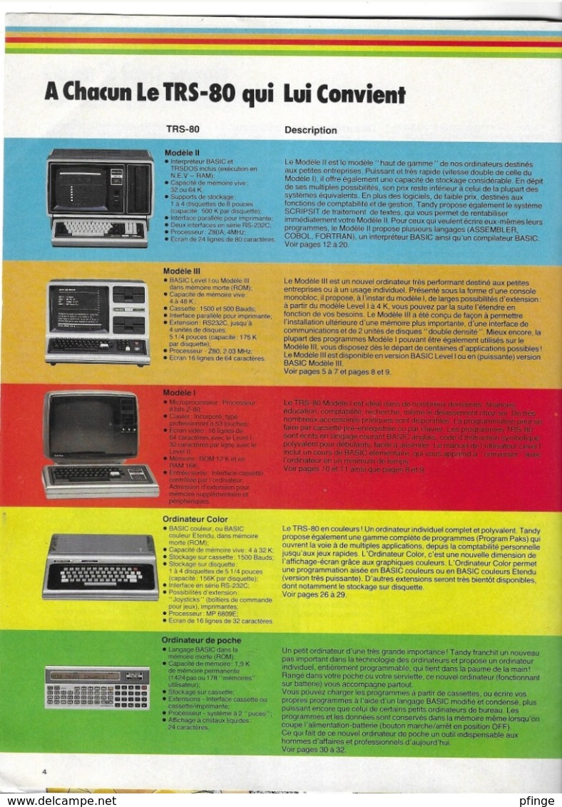 Catalogue TRS-80 1981-1982 ( Radio Shack - Tandy ) - Autres & Non Classés