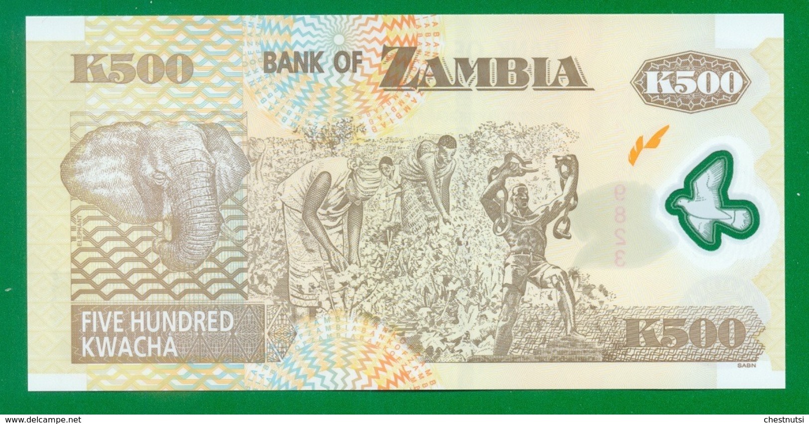 Zambia 500 Kwacha 2008 P43f UNC - Zambia