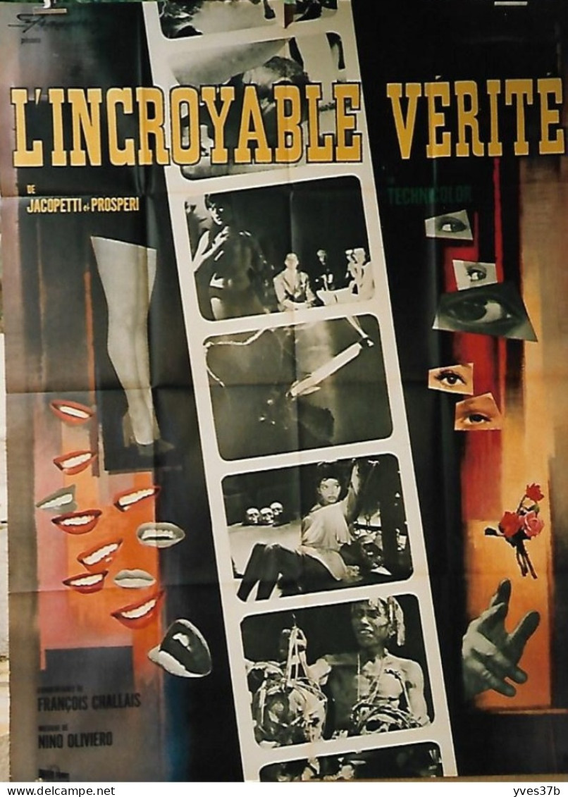 "L'Incroya"L'Incroyable Vérité" Jacopetti & Prosperi...1963 - Affiche 120x160 - TTB - Afiches & Pósters