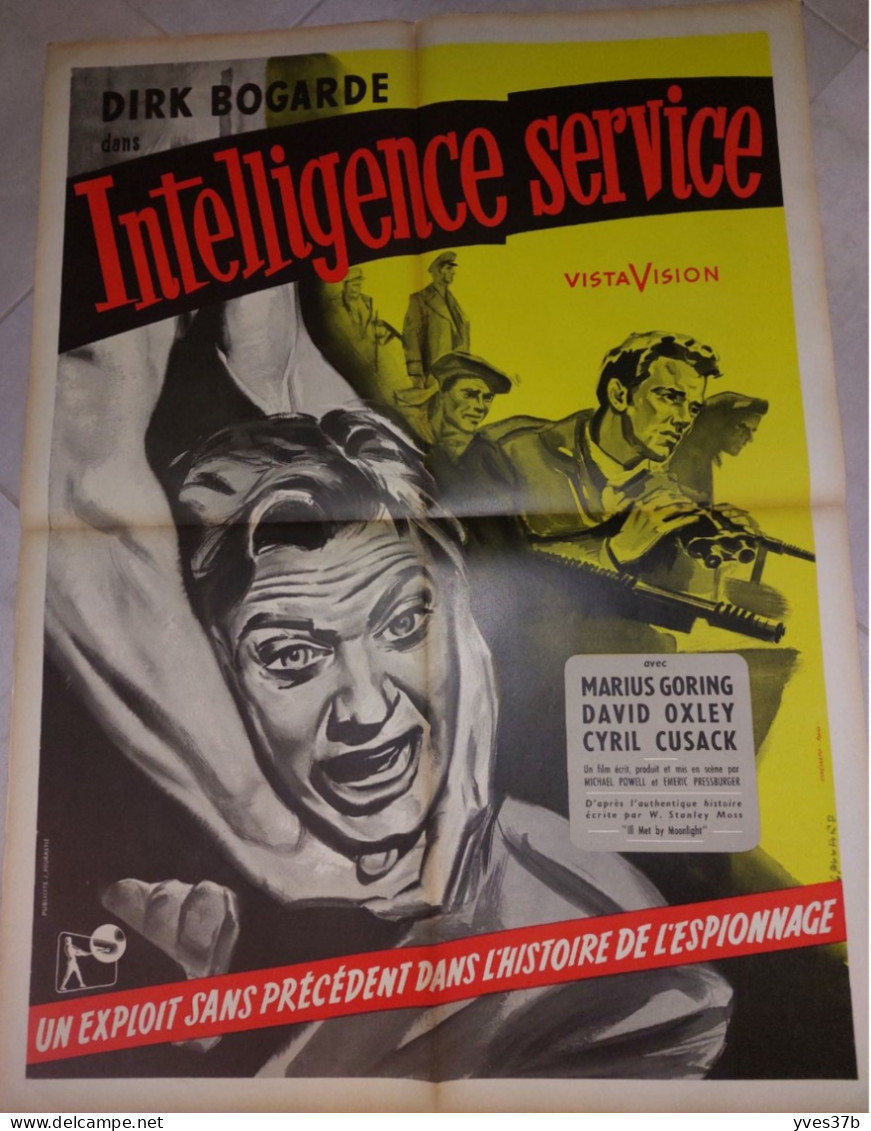 "Intelligence Service" Dirk Bogarde, M. Goring...1957 - Affiche 60x80 - TTB - Posters