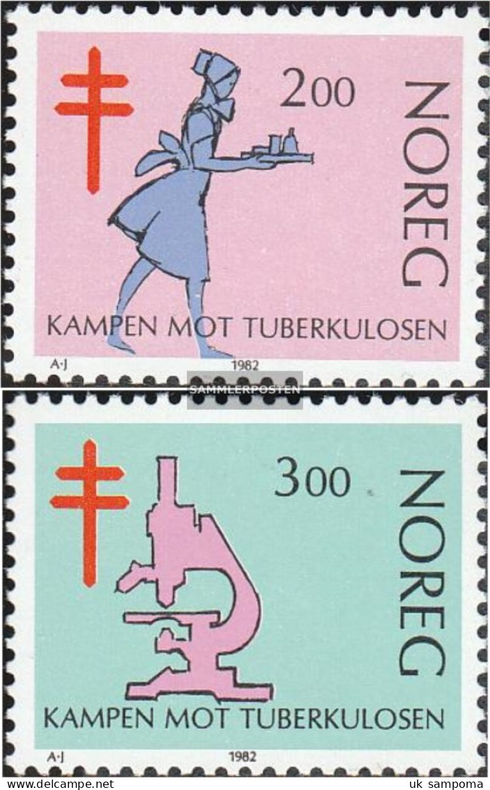 Norway 862-863 (complete Issue) Unmounted Mint / Never Hinged 1982 Tuberculosis - Unused Stamps