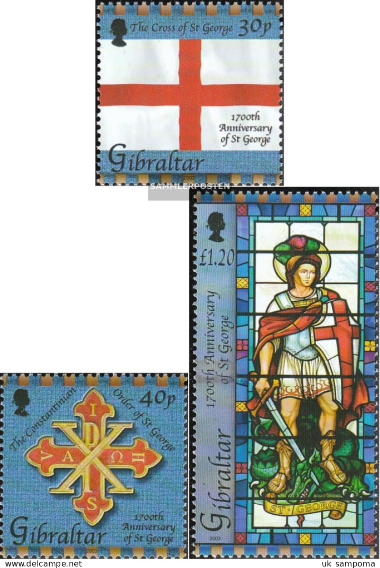 Gibraltar 1042-1044 (complete Issue) Unmounted Mint / Never Hinged 2003 Legend From Holy. Georg - Gibraltar