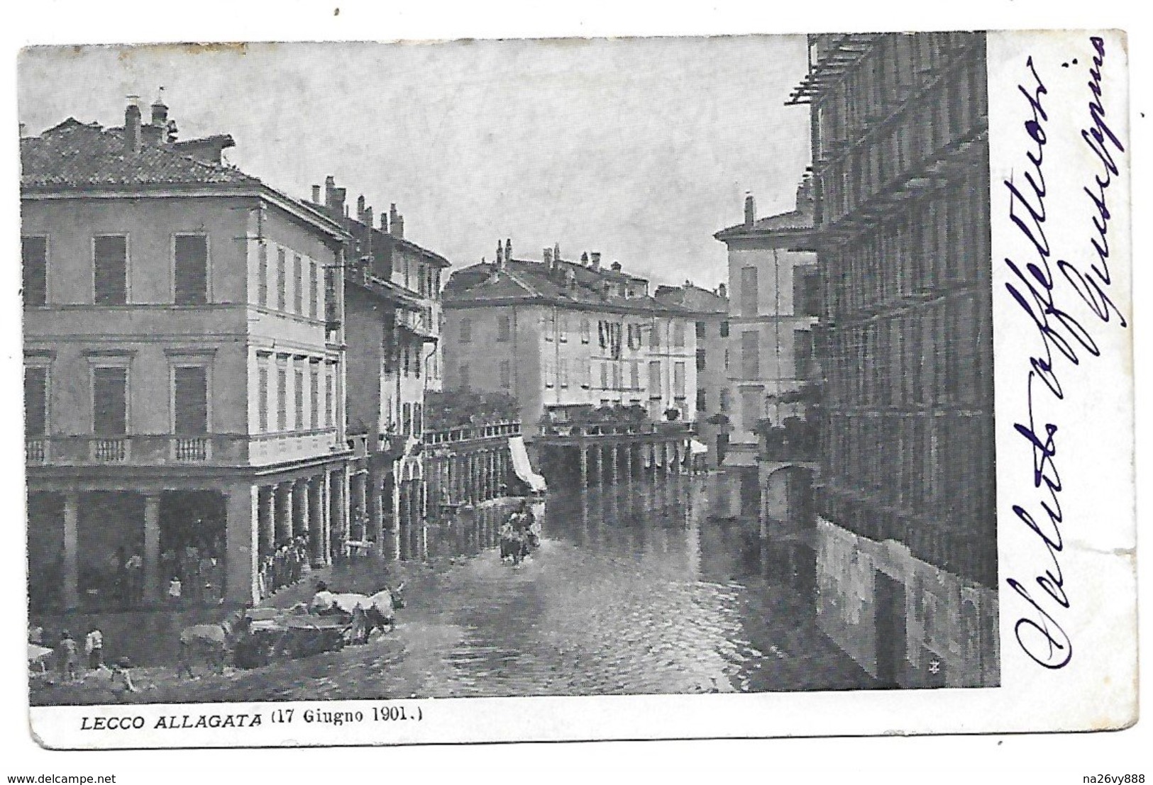 Lecco Allagata (17 Giugno 1901). - Lecco