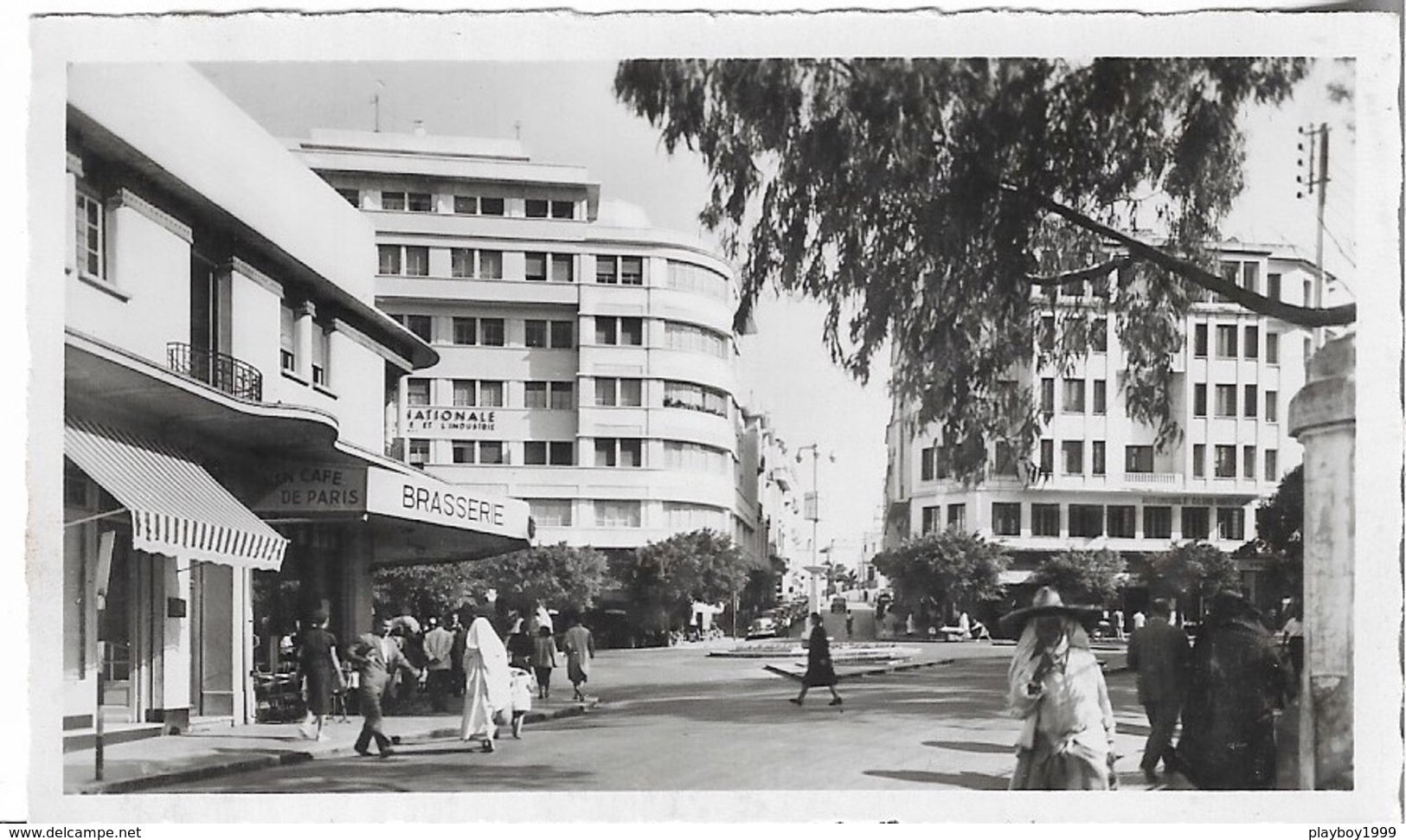 Maroc - TANGER - La Place De France - Carte Animée - Carte Photo - Voir Scan - Recto,Verso - C P A - Vierge - - Tanger