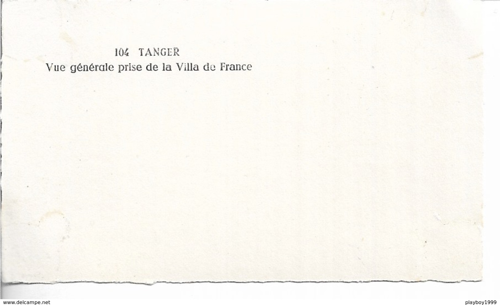 Maroc - TANGER - Vues Générale Prise De La Villa De France - Carte Photo - Voir Scan - Recto,Verso - C P A - Vierge - - Tanger