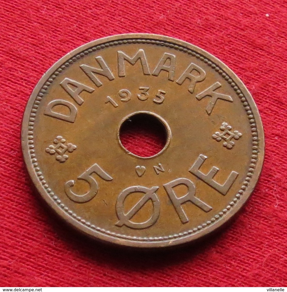 Denmark 5 Ore 1935 KM# 828.2  Dinamarca Danemark Danimarca Denemarken - Denmark