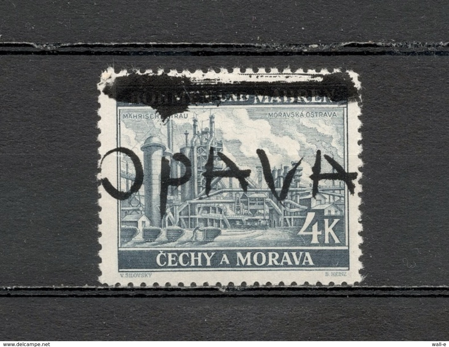 1945 Czechoslovakia Local Liberation Revolutionary Overprints OPAVA Postfrisch - Ongebruikt