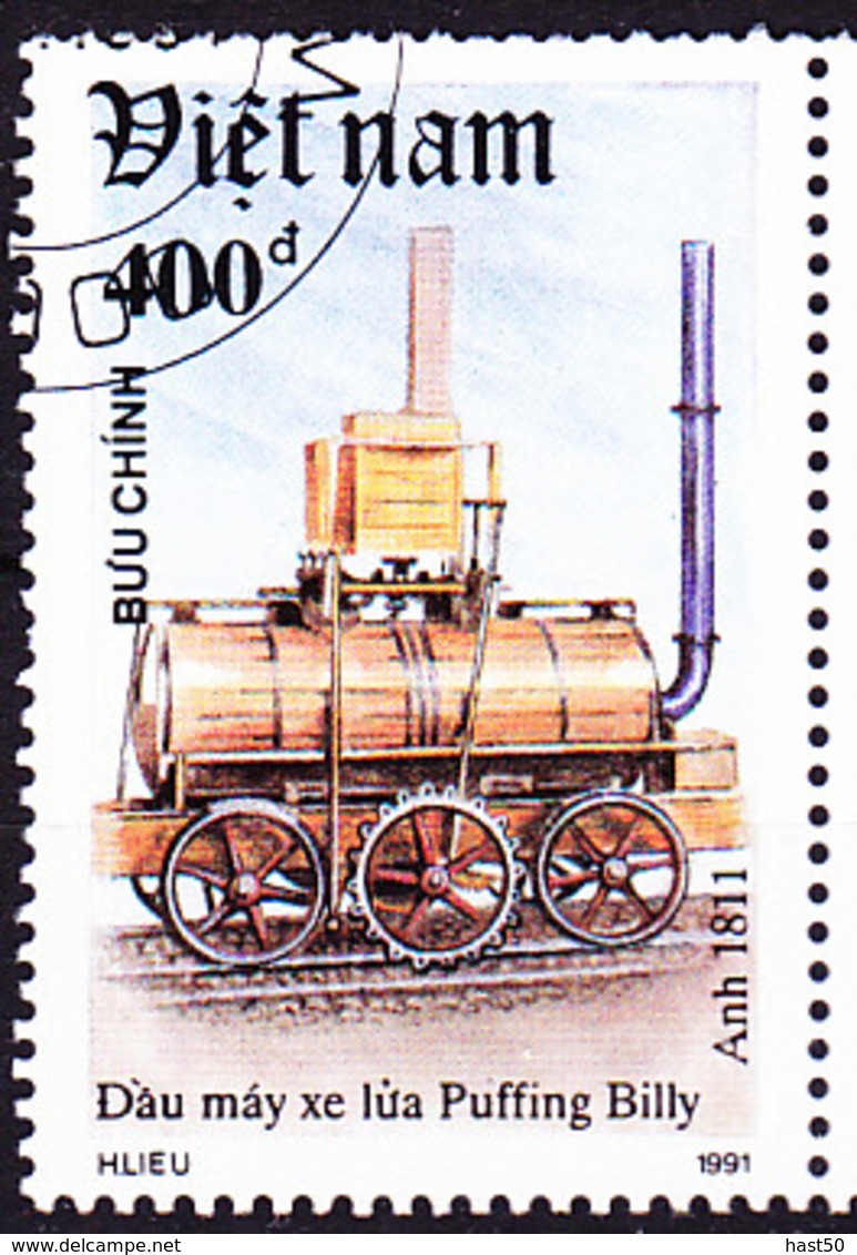 Vietnam - Lok Puffing Billy (1811) (MiNr: 2323) 1991 - Gest Used Obl - Vietnam