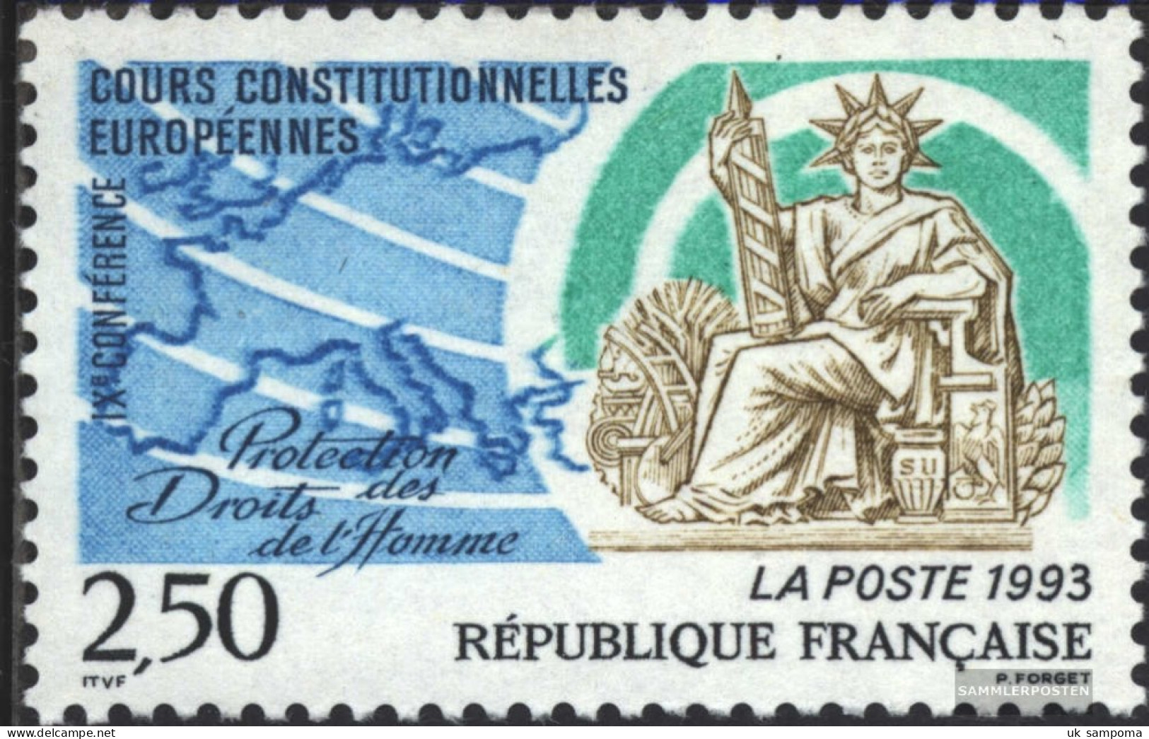 France 2954 (complete Issue) Unmounted Mint / Never Hinged 1993 Constitutional Conference - Neufs