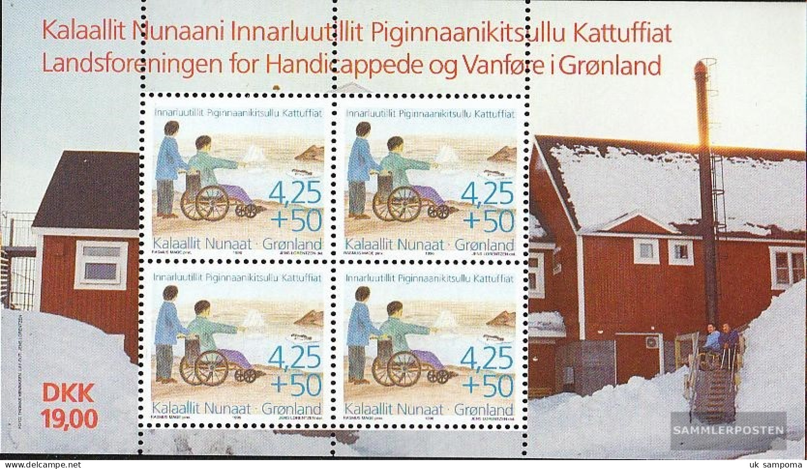 Denmark - Greenland Block11 (complete Issue) Unmounted Mint / Never Hinged 1996 Disabled - Blocks & Sheetlets