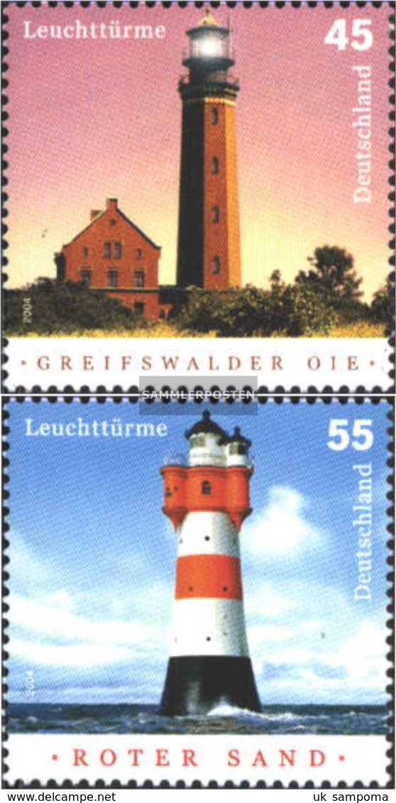 FRD (FR.Germany) 2409-2410 (complete Issue) Unmounted Mint / Never Hinged 2004 Lighthouses - Unused Stamps