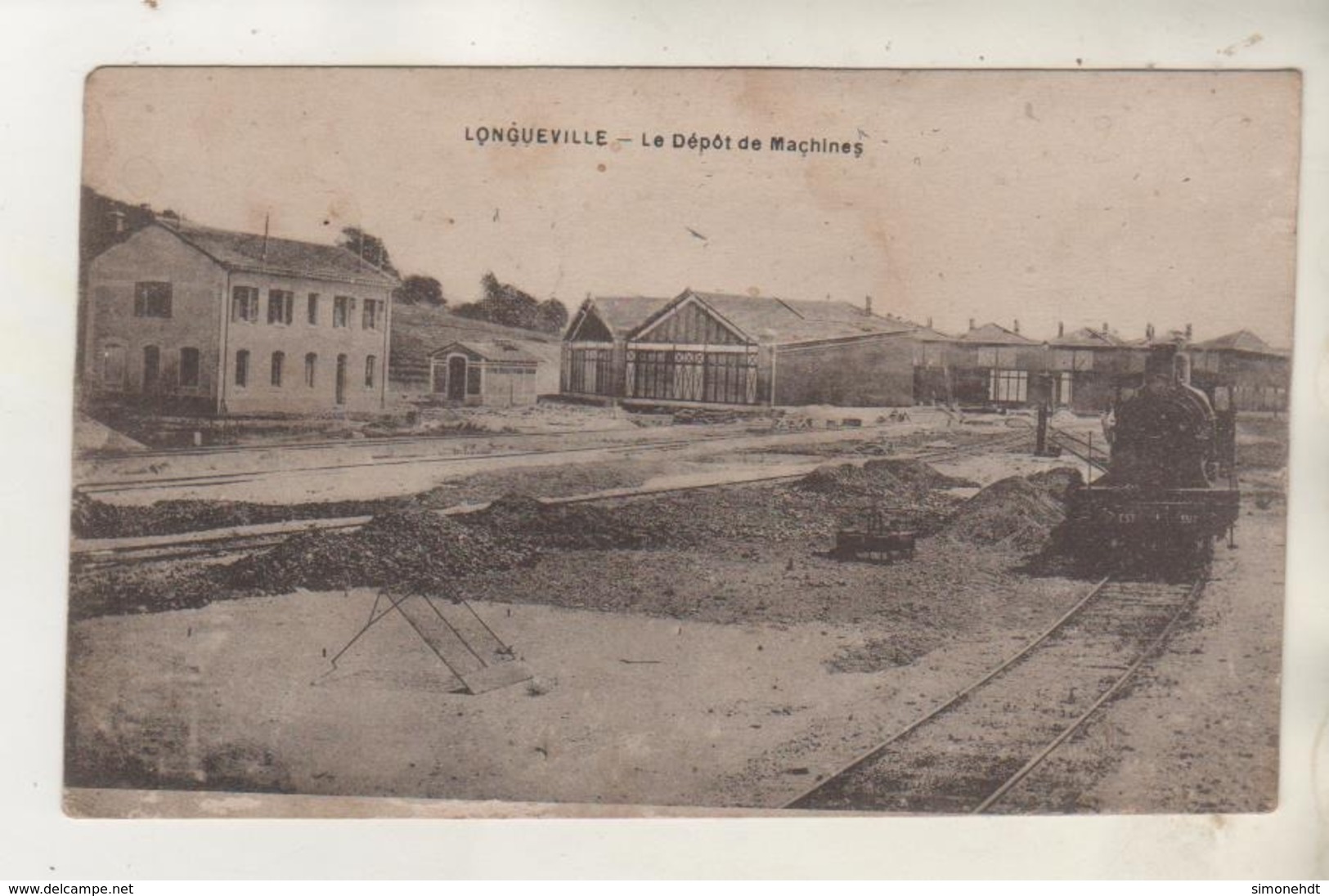 LONGUEVILLE - Le Dépot De Machines - Locomotive - Autres & Non Classés