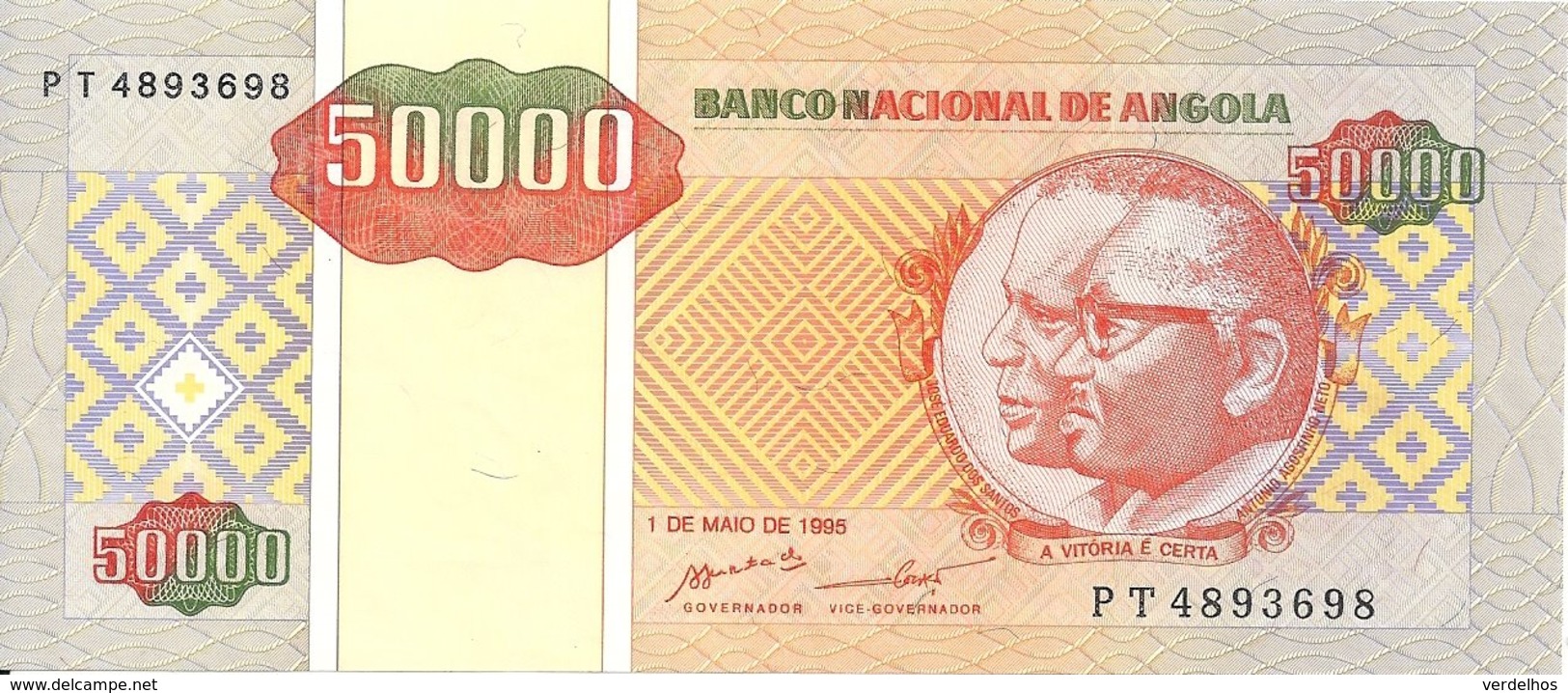 ANGOLA 50000 KWANZAS 1995 UNC P 138 - Angola