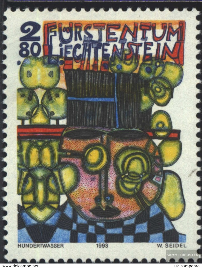 Liechtenstein 1060 (complete Issue) Unmounted Mint / Never Hinged 1993 Hundertwasser - Unused Stamps