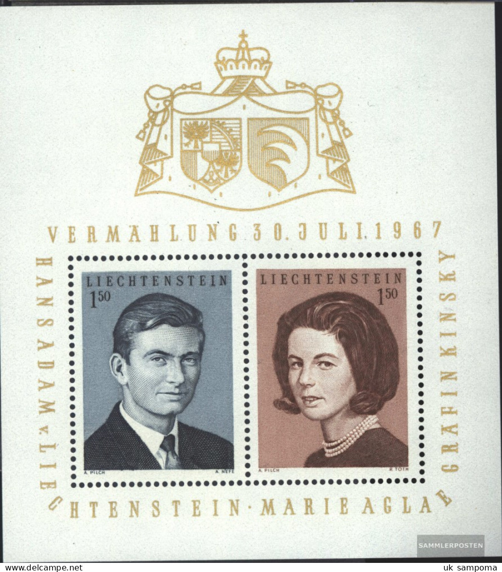 Liechtenstein Block7 (complete Issue) Unmounted Mint / Never Hinged 1967 Royal. Wedding - Blocks & Sheetlets & Panes