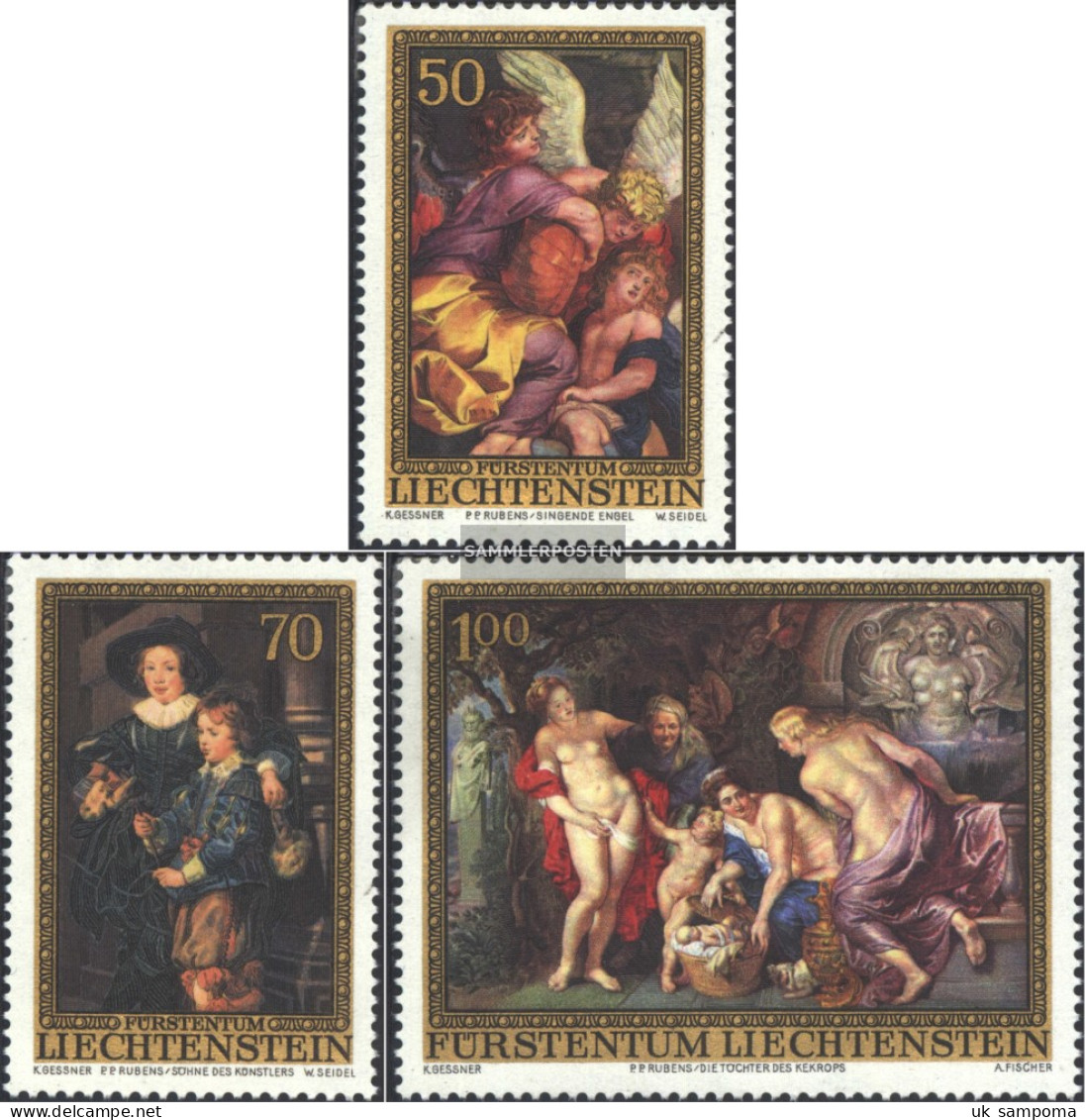 Liechtenstein 655-657 (complete Issue) Unmounted Mint / Never Hinged 1976 Rubens - Unused Stamps