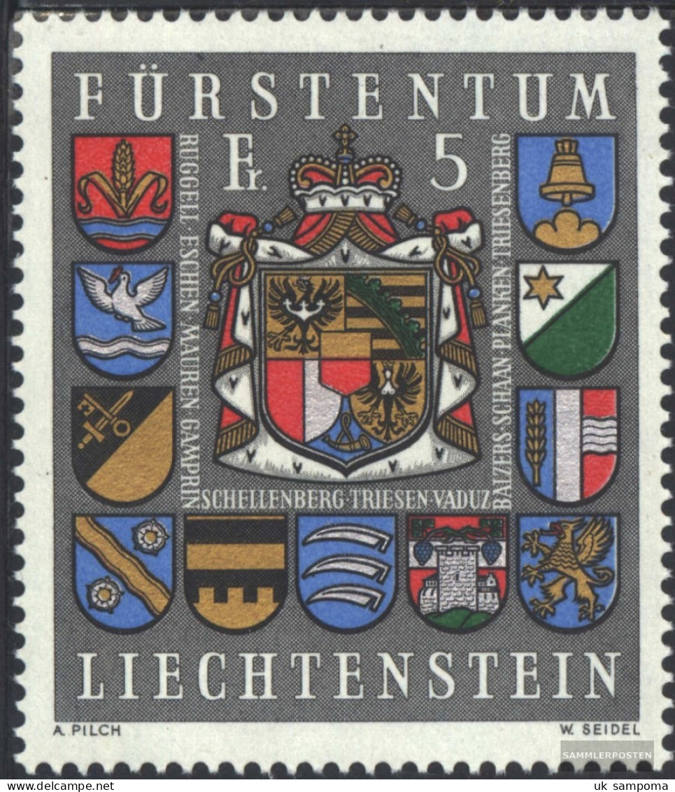 Liechtenstein 590 (complete Issue) Unmounted Mint / Never Hinged 1973 State Emblem - Unused Stamps