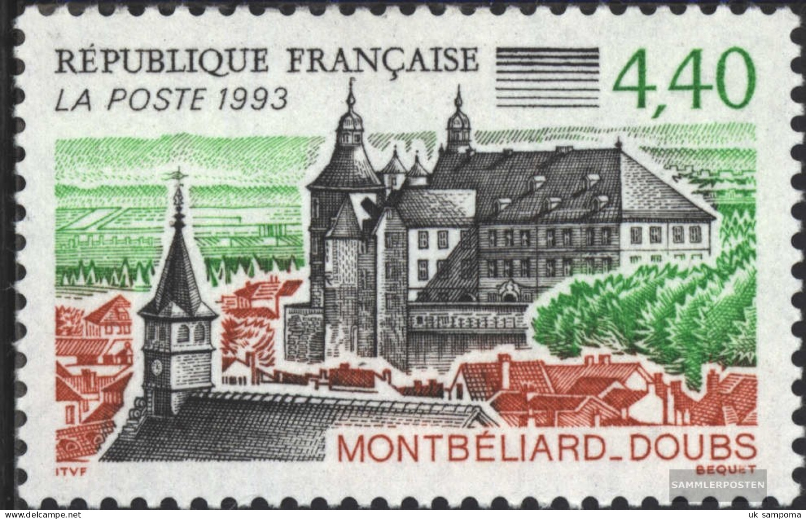 France 2975 (complete Issue) Unmounted Mint / Never Hinged 1993 Tourism - Unused Stamps