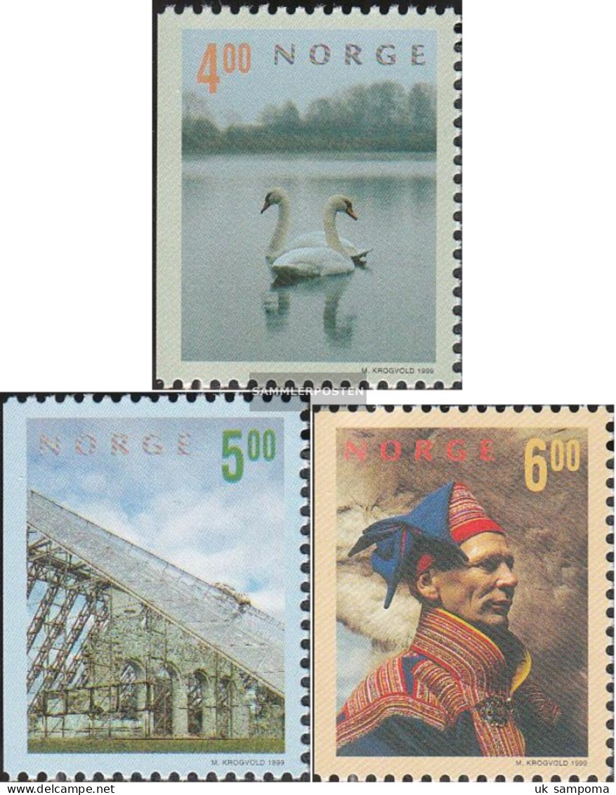 Norway 1307Dl-1309Dl (complete Issue) Unmounted Mint / Never Hinged 1999 Tourism - Unused Stamps