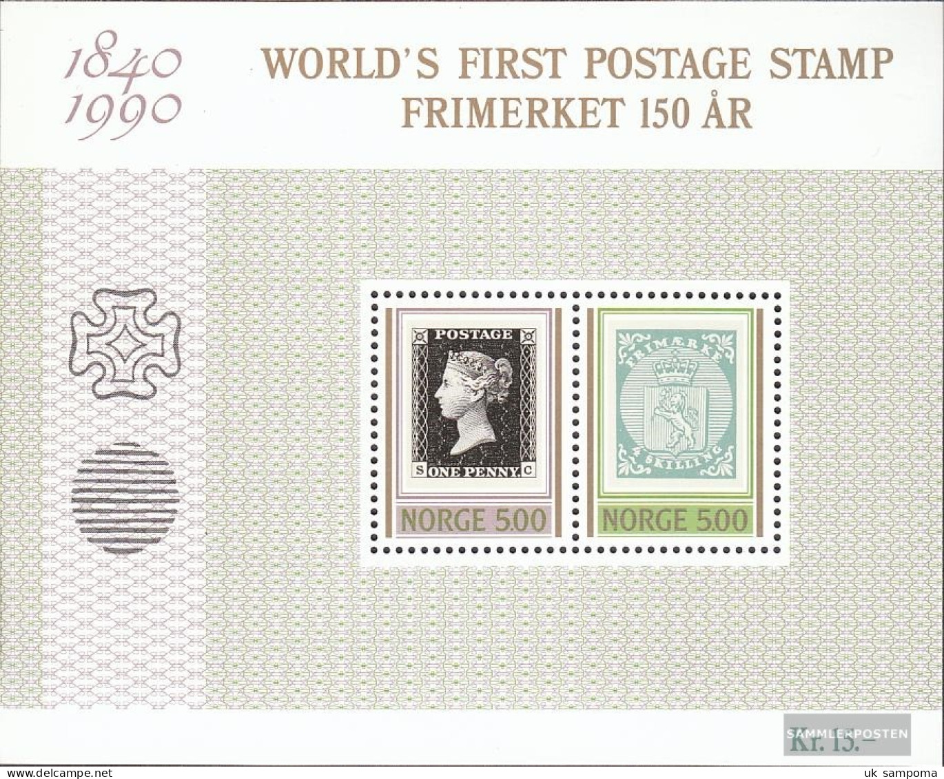 Norway Block13 (complete Issue) Unmounted Mint / Never Hinged 1990 150 Years Stamps - Blocks & Sheetlets